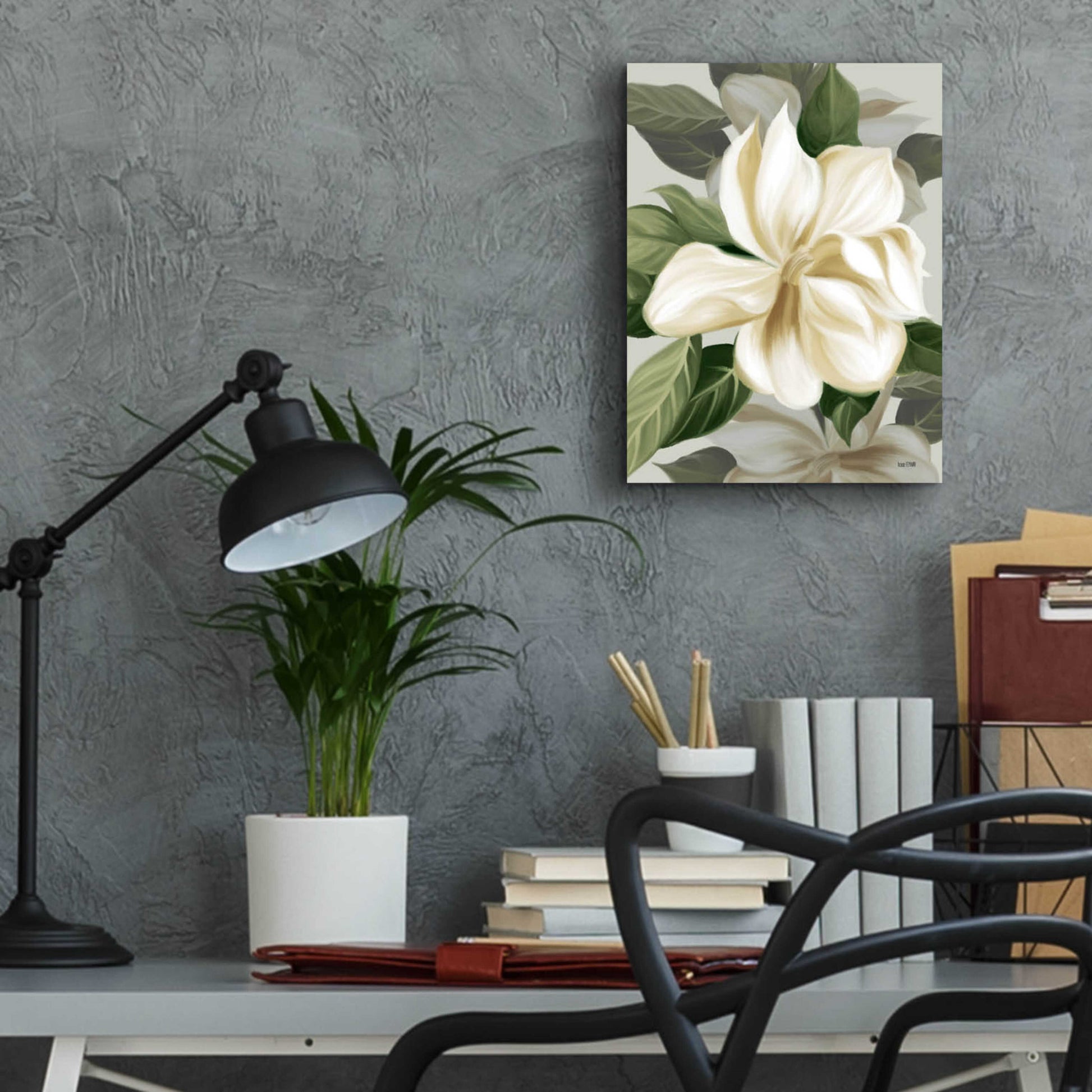 Epic Art 'Magnolia Blossoms II' by House Fenway, Acrylic Glass Wall Art,12x16