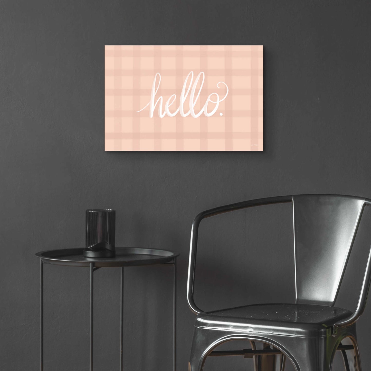 Epic Art 'Pretty Plaid Hello' by House Fenway, Acrylic Glass Wall Art,24x16