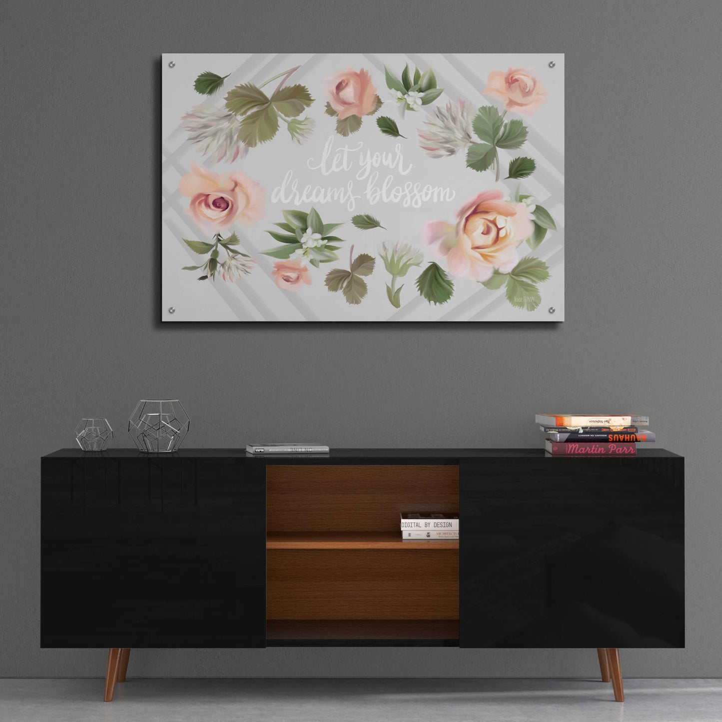 Epic Art 'Let Your Dreams Blossom' by House Fenway, Acrylic Glass Wall Art,36x24