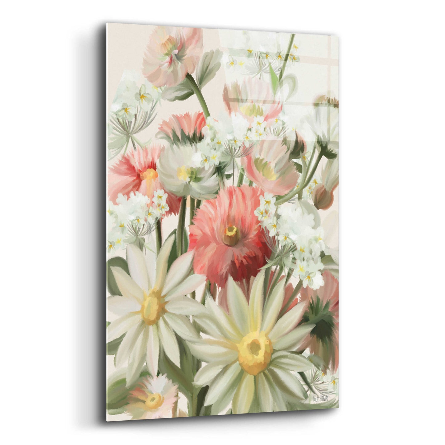 Epic Art 'Summer Wildflowers' by House Fenway, Acrylic Glass Wall Art,12x16