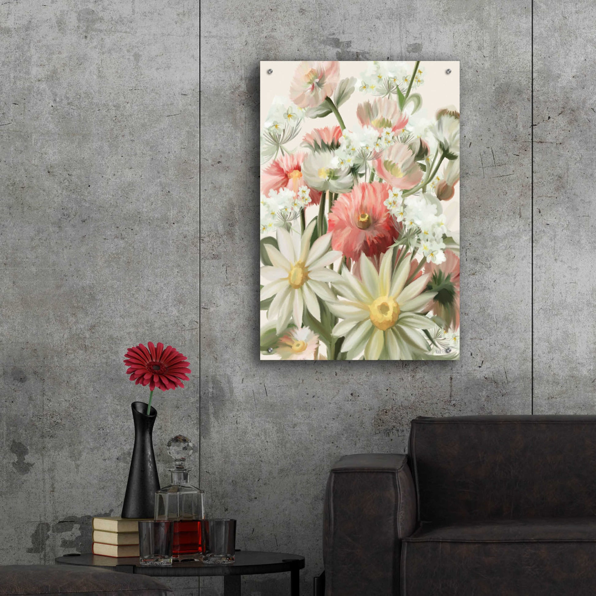 Epic Art 'Summer Wildflowers' by House Fenway, Acrylic Glass Wall Art,24x36