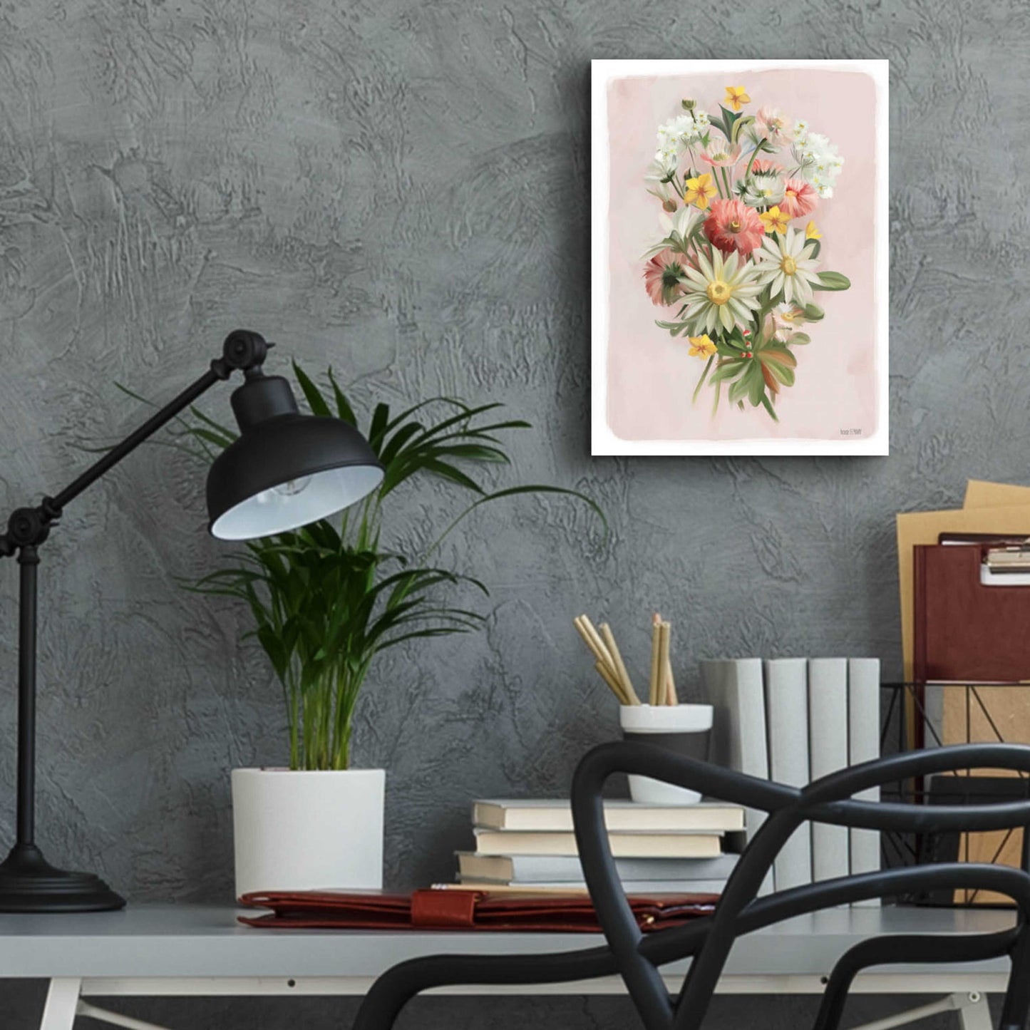 Epic Art 'Summer Wildflower Bouquet' by House Fenway, Acrylic Glass Wall Art,12x16