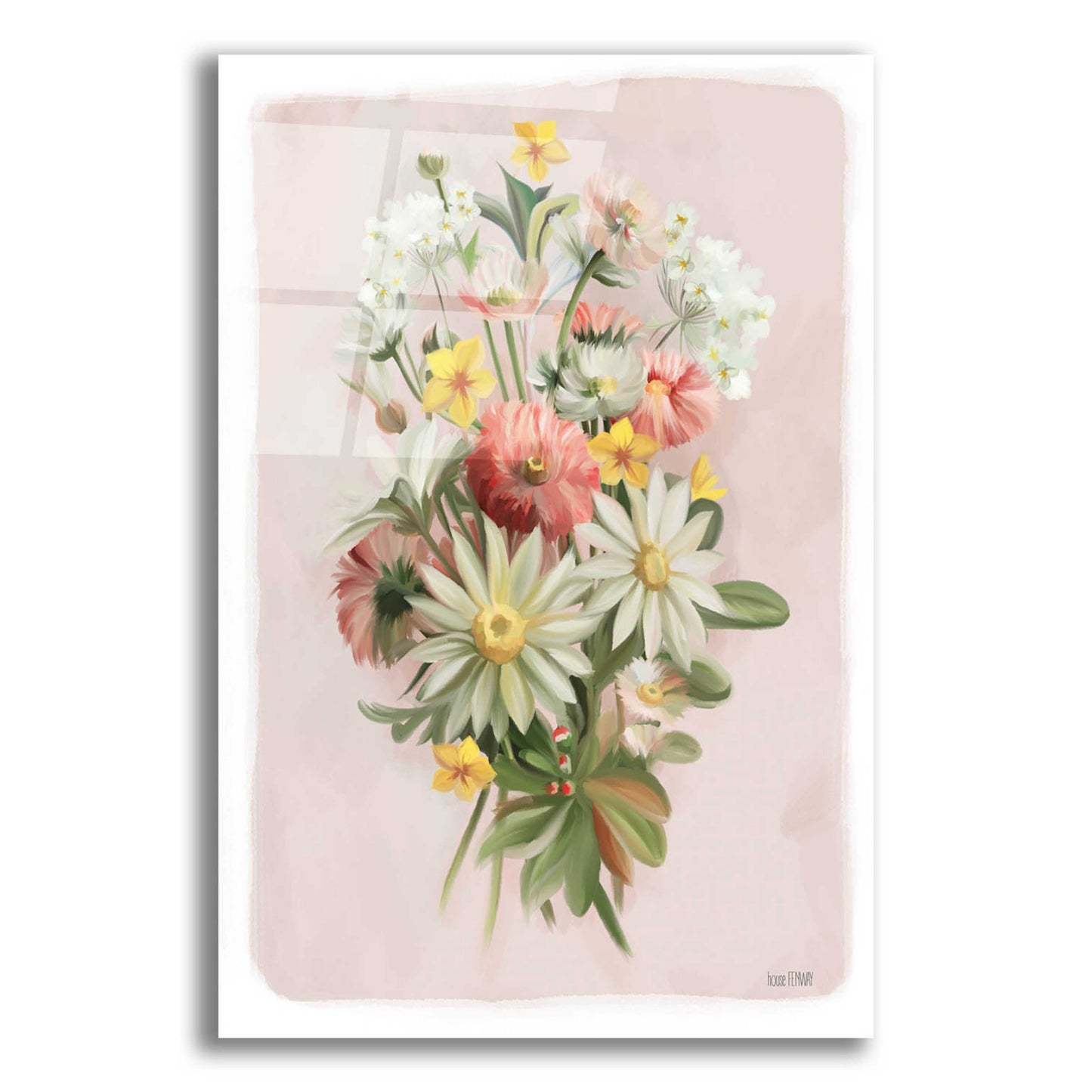 Epic Art 'Summer Wildflower Bouquet' by House Fenway, Acrylic Glass Wall Art,12x16