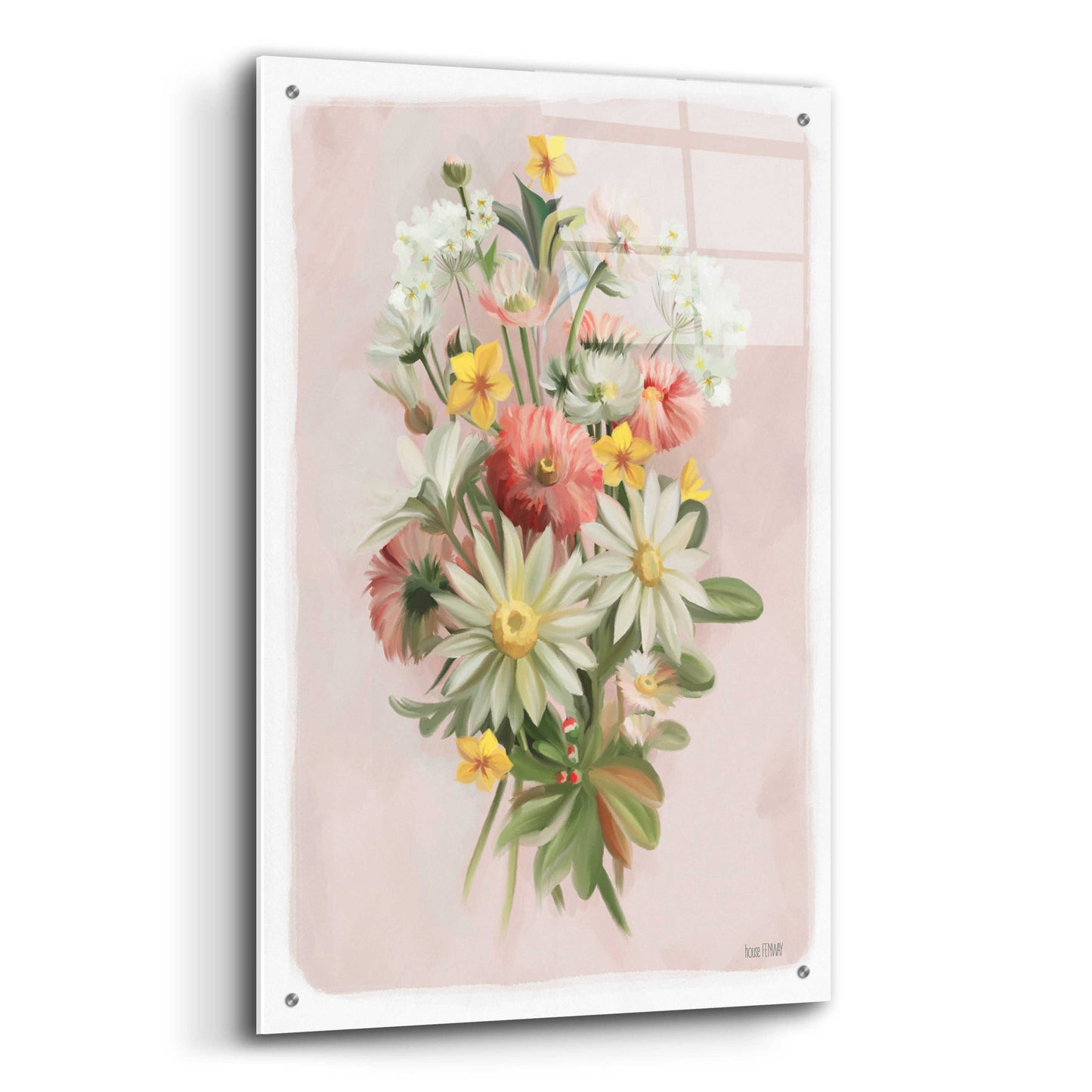 Epic Art 'Summer Wildflower Bouquet' by House Fenway, Acrylic Glass Wall Art,24x36