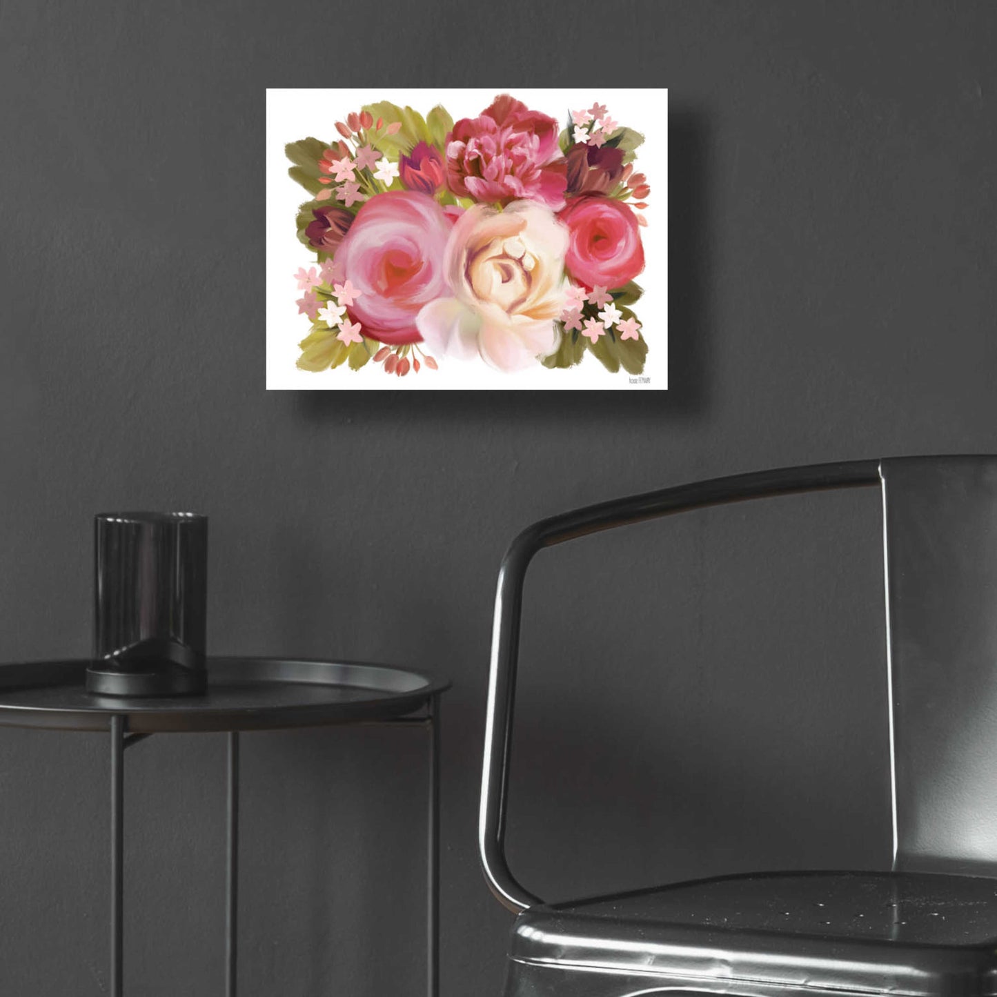 Epic Art 'Heartfelt Blossoms' by House Fenway, Acrylic Glass Wall Art,16x12