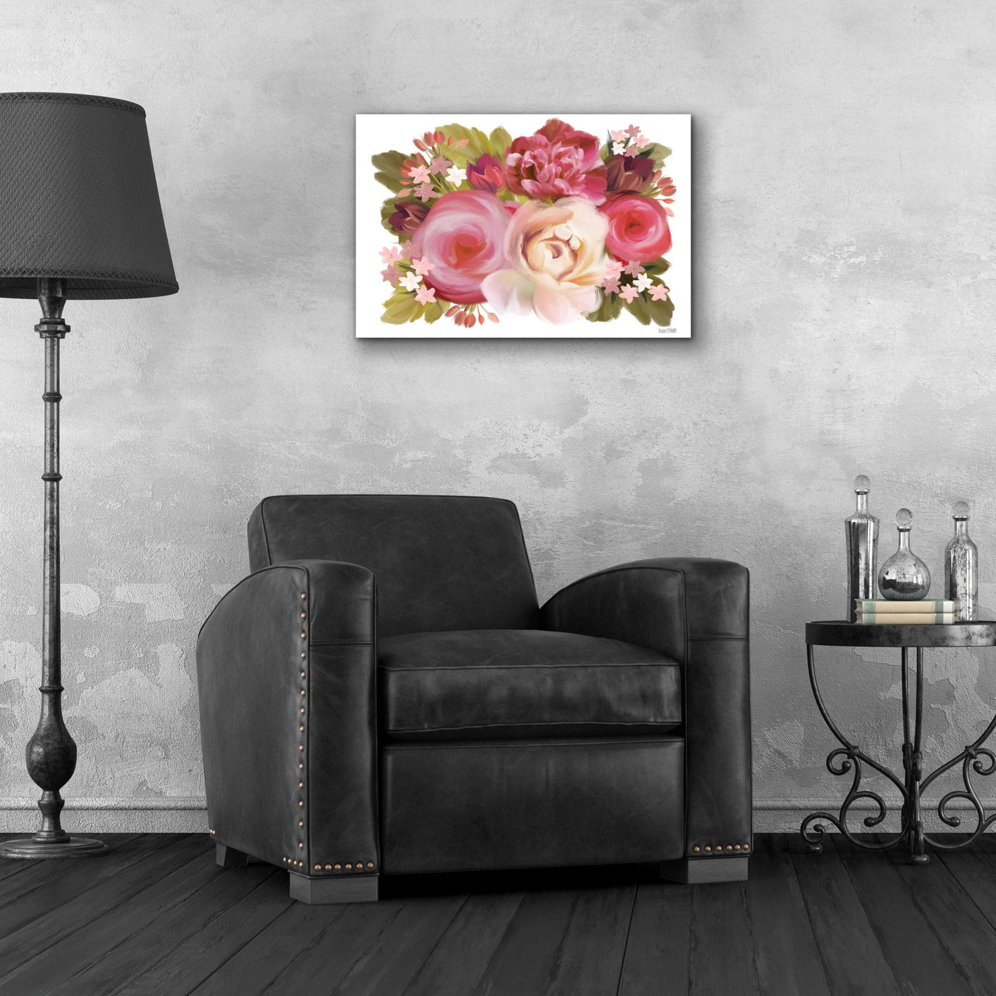 Epic Art 'Heartfelt Blossoms' by House Fenway, Acrylic Glass Wall Art,24x16