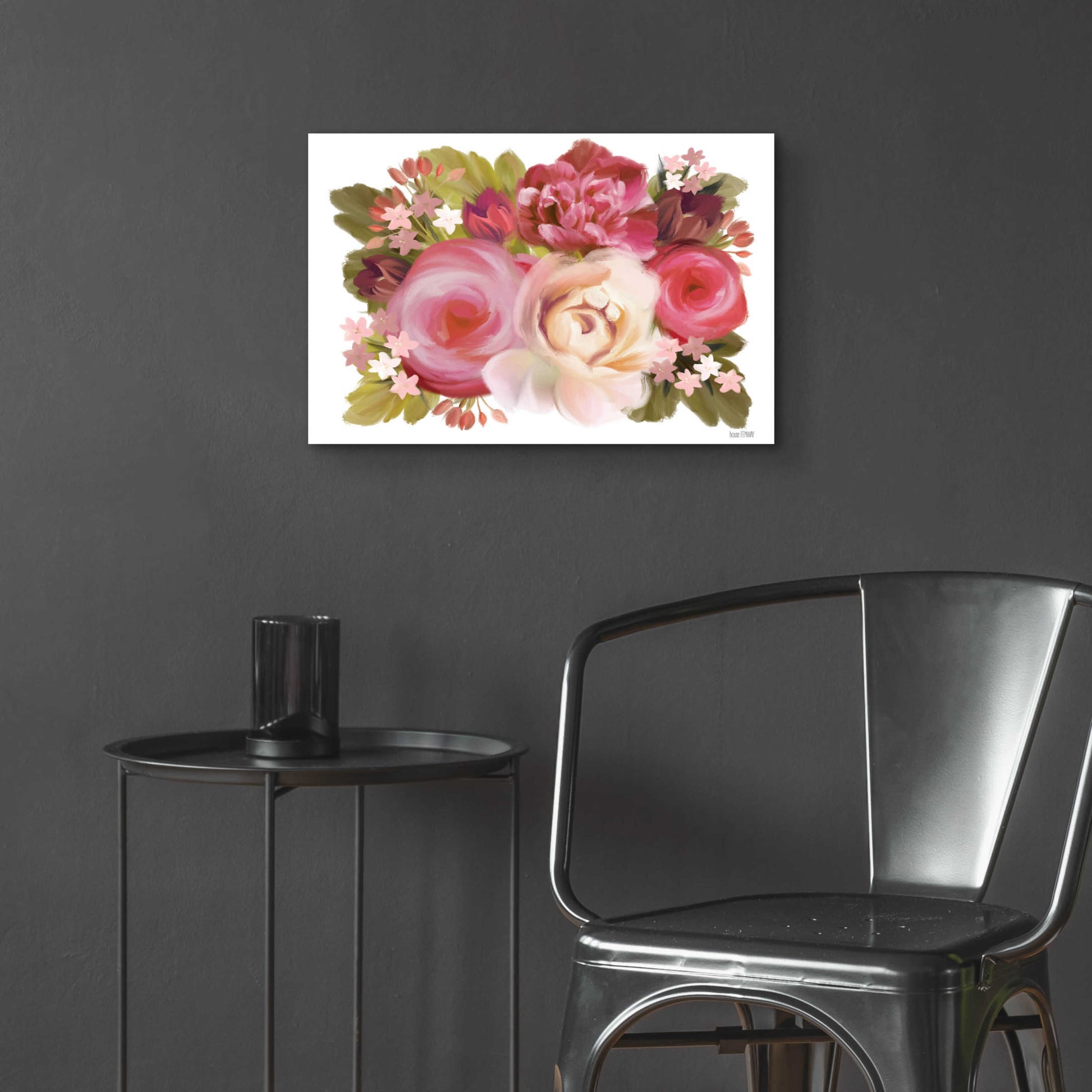 Epic Art 'Heartfelt Blossoms' by House Fenway, Acrylic Glass Wall Art,24x16