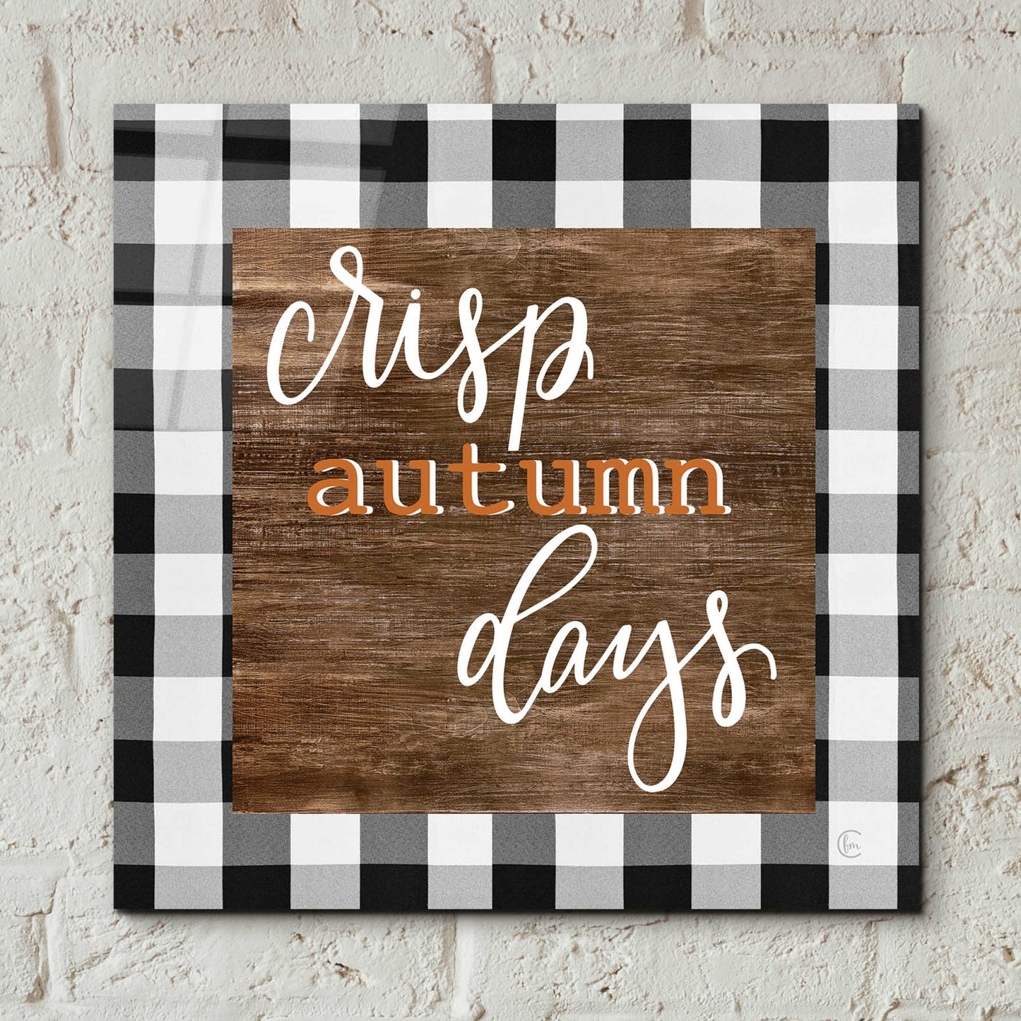 Epic Art 'Crisp Autumn Days' by Fearfully Made Creations, Acrylic Glass Wall Art,12x12