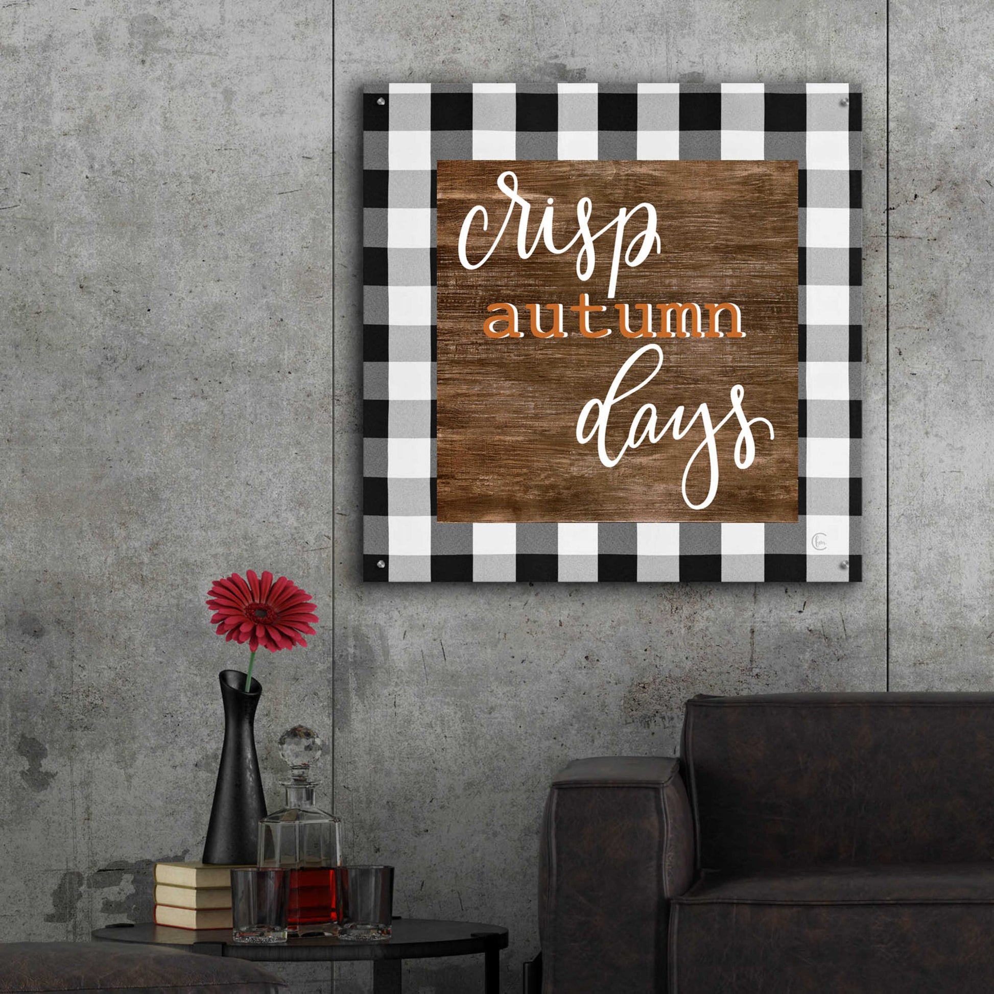 Epic Art 'Crisp Autumn Days' by Fearfully Made Creations, Acrylic Glass Wall Art,36x36