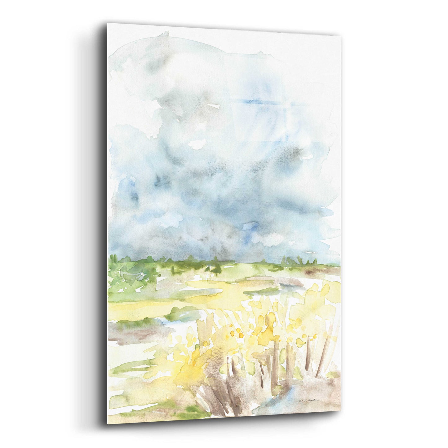 Epic Art 'Wheat Field' by Kamdon Kreations, Acrylic Glass Wall Art,12x16