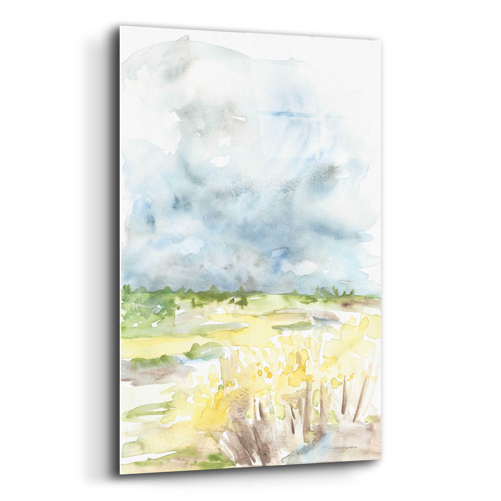 Epic Art 'Wheat Field' by Kamdon Kreations, Acrylic Glass Wall Art,12x16