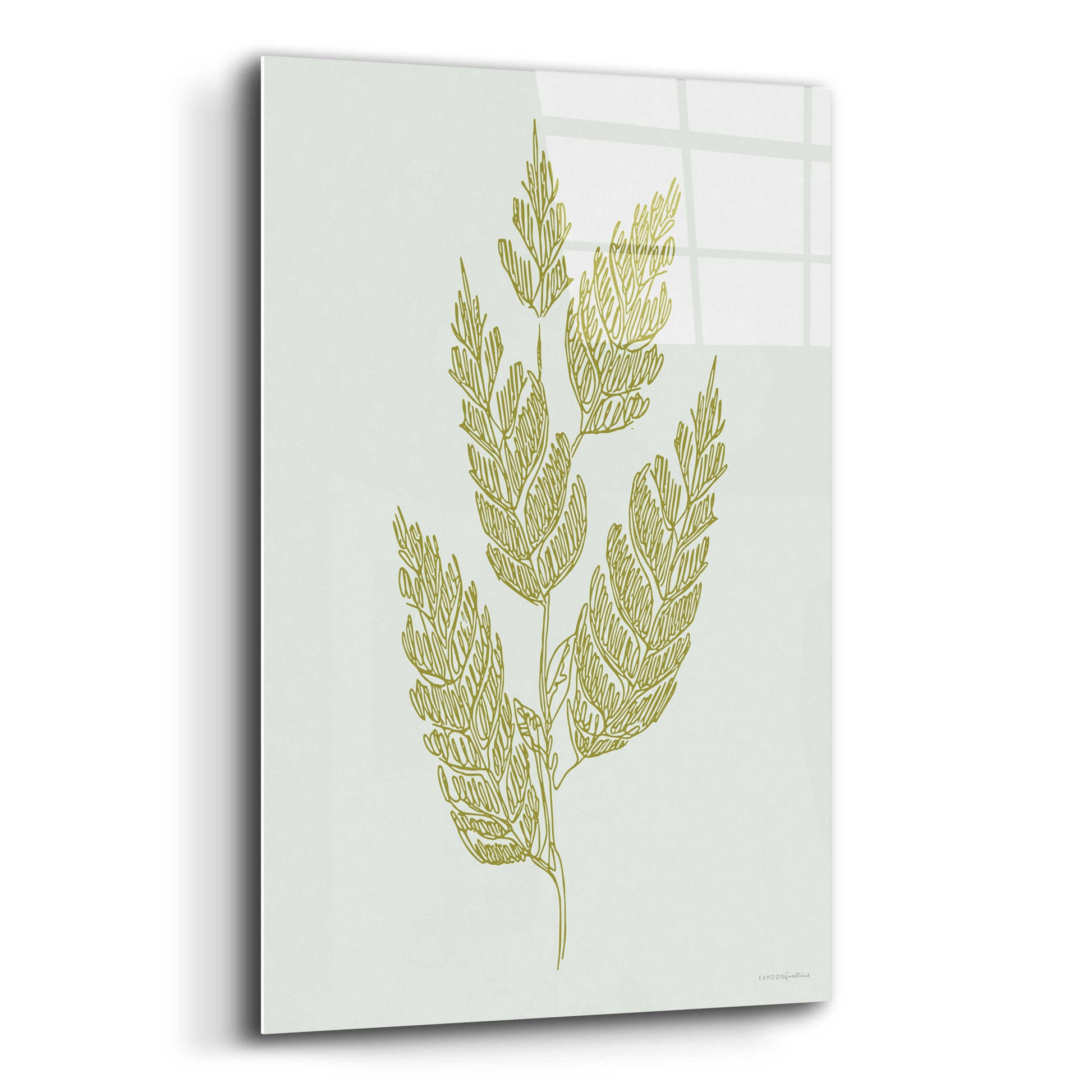 Epic Art 'Spring Sprig' by Kamdon Kreations, Acrylic Glass Wall Art,12x16