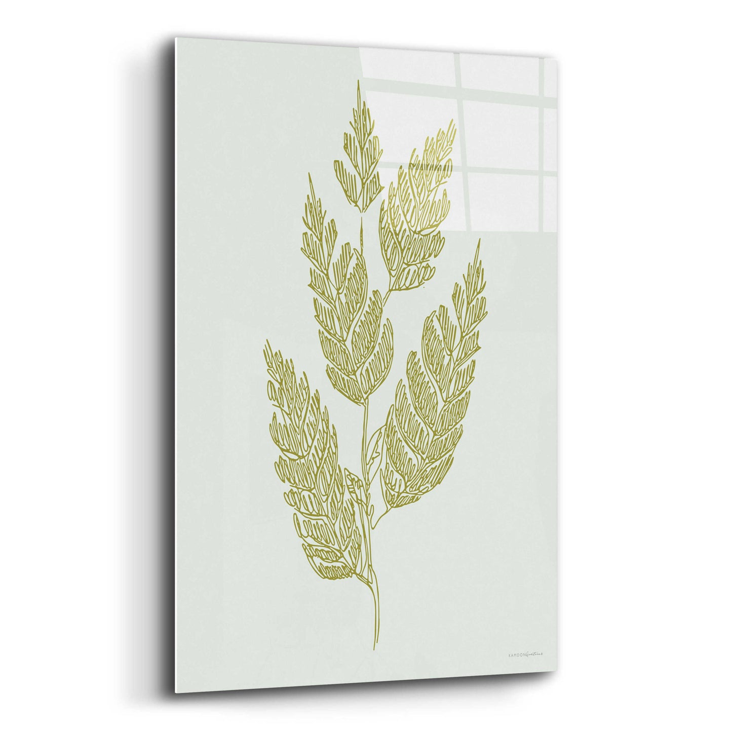 Epic Art 'Spring Sprig' by Kamdon Kreations, Acrylic Glass Wall Art,16x24