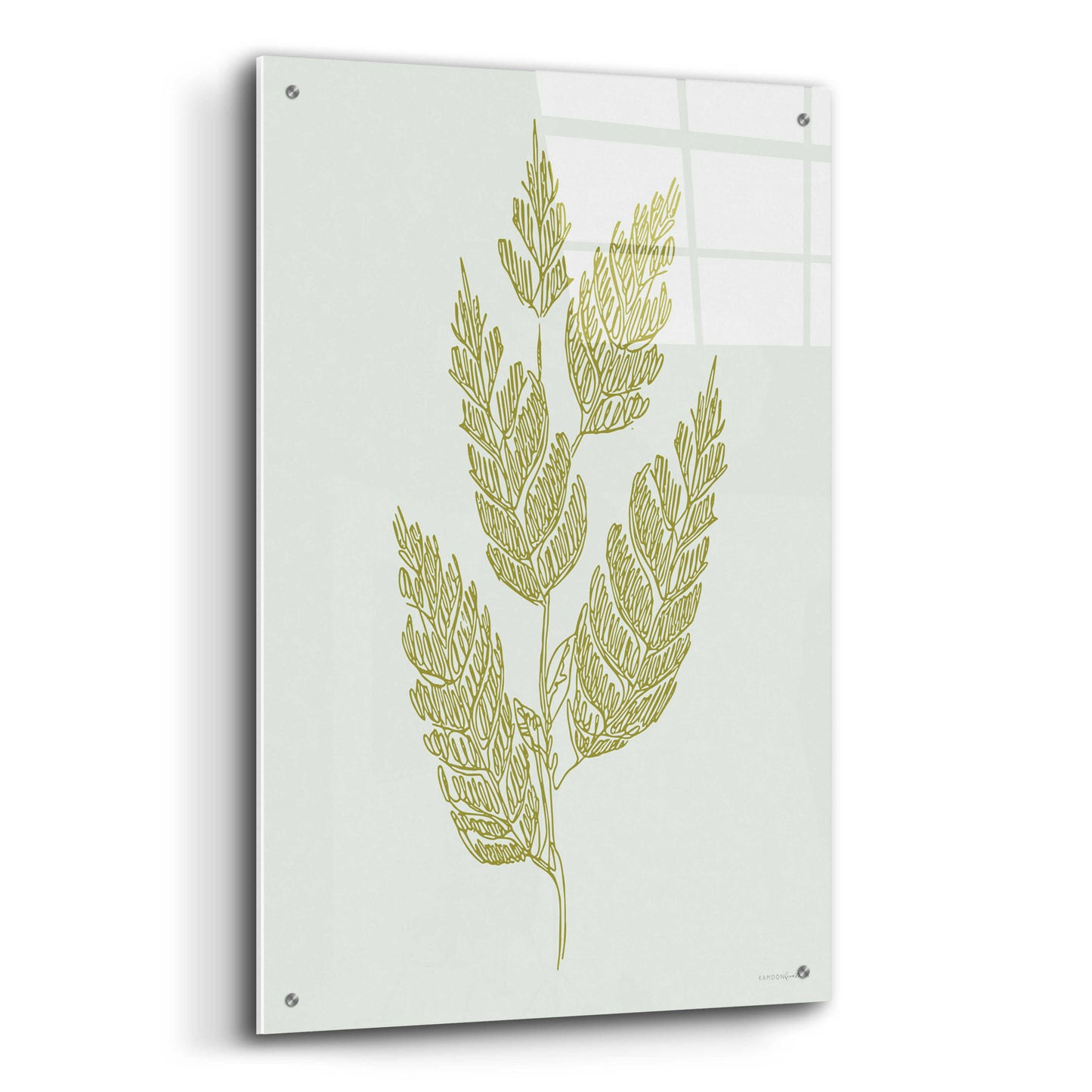 Epic Art 'Spring Sprig' by Kamdon Kreations, Acrylic Glass Wall Art,24x36