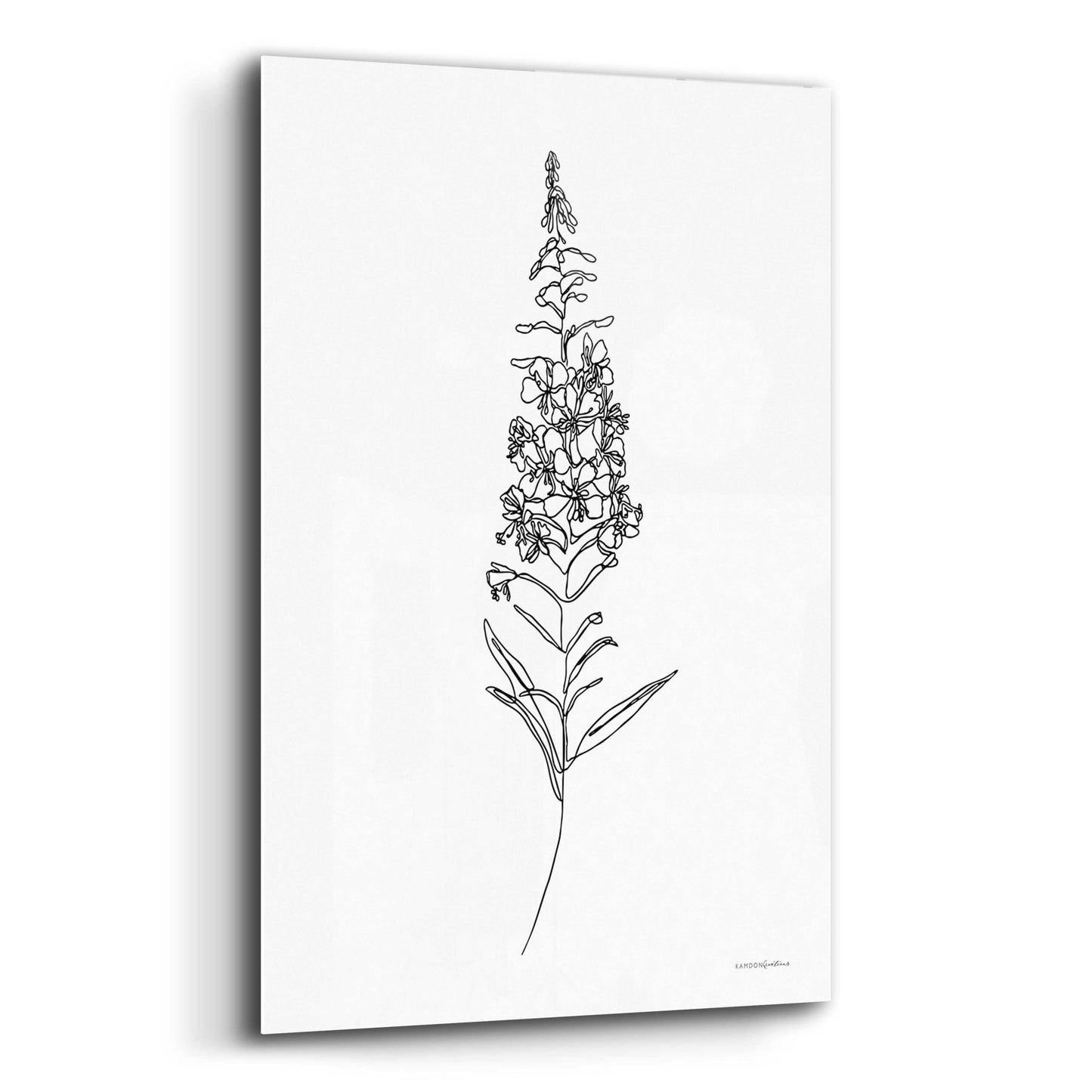 Epic Art 'Fireweed' by Kamdon Kreations, Acrylic Glass Wall Art,12x16