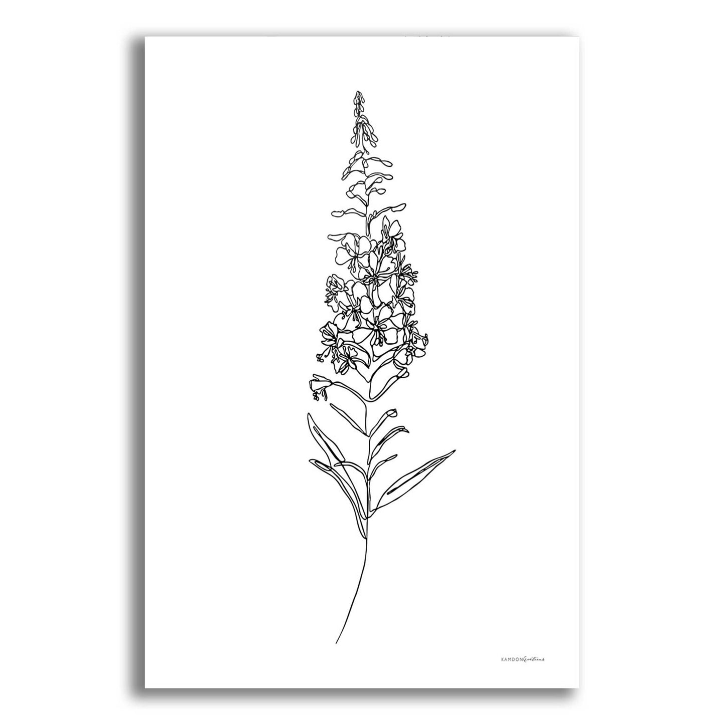 Epic Art 'Fireweed' by Kamdon Kreations, Acrylic Glass Wall Art