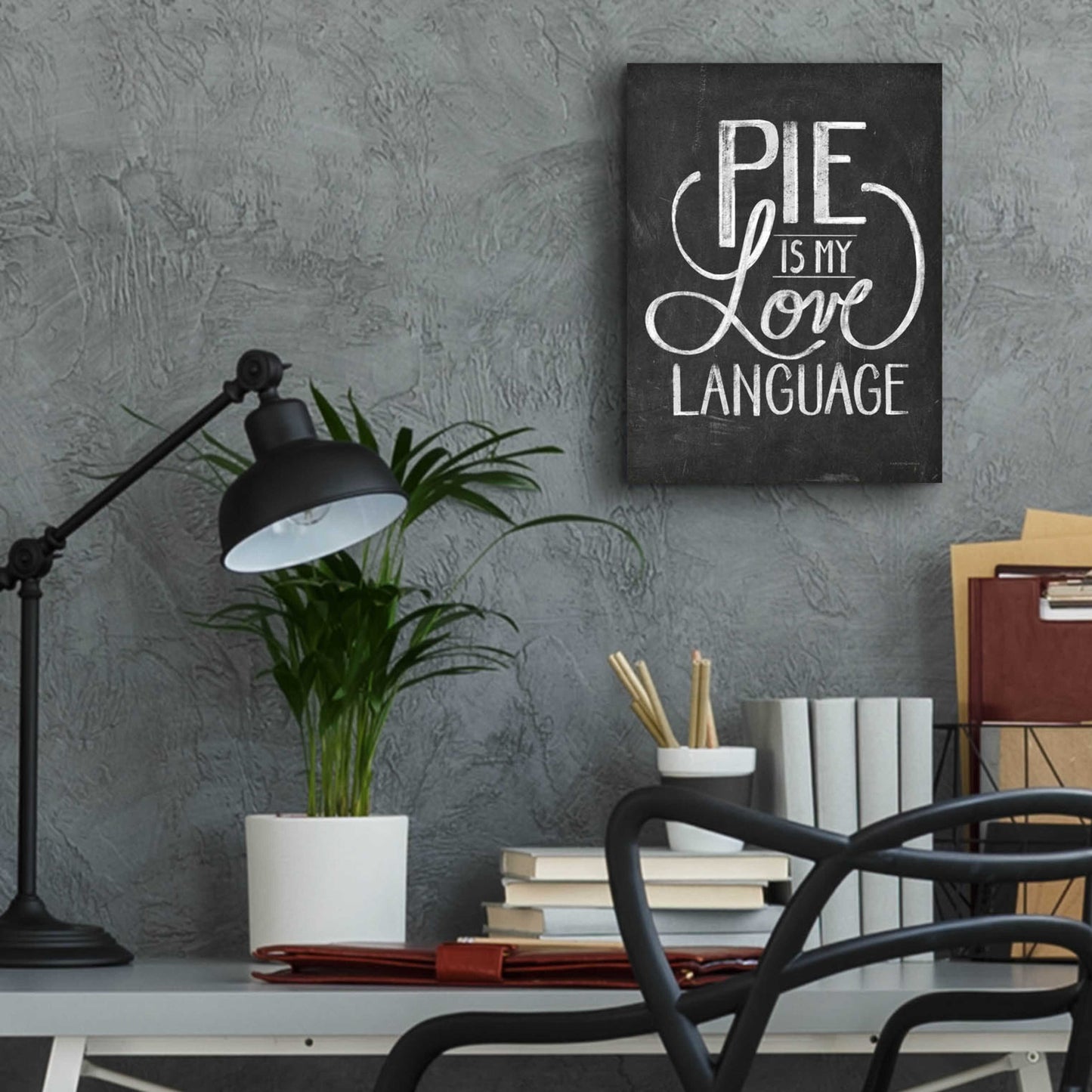 Epic Art 'Pie Is My Love Language' by Kamdon Kreations, Acrylic Glass Wall Art,12x16