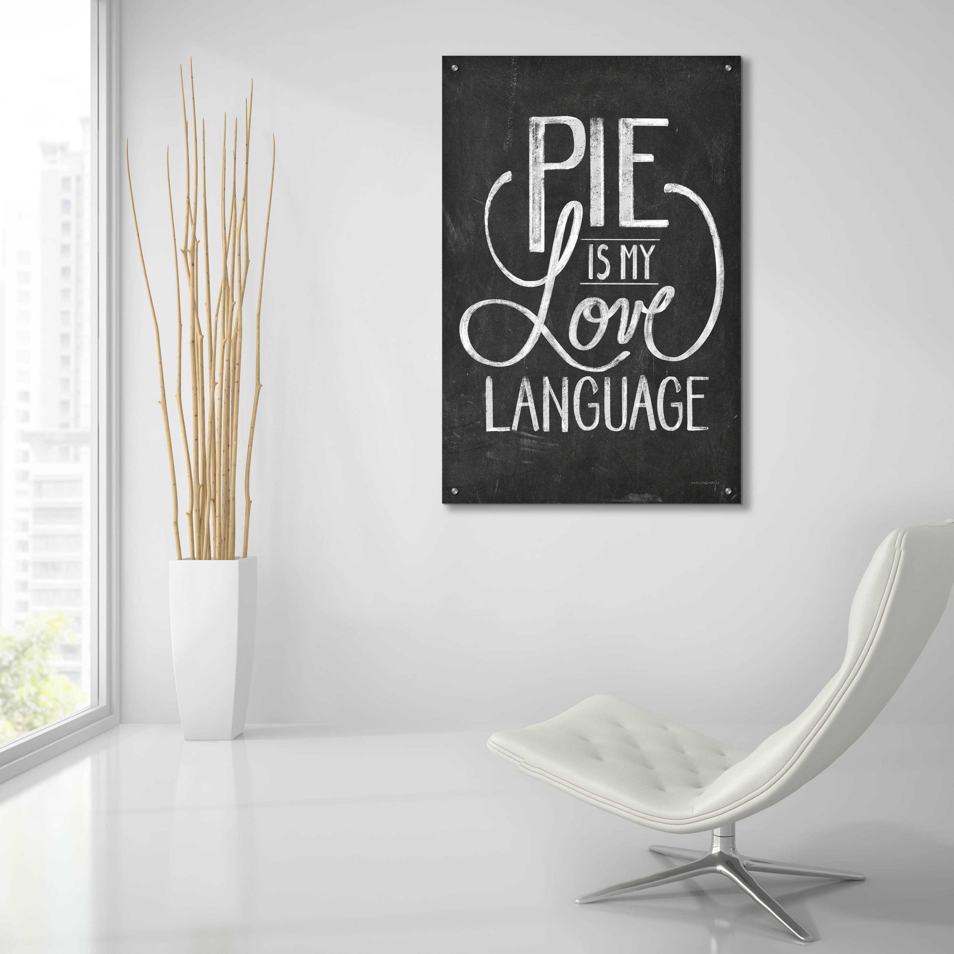 Epic Art 'Pie Is My Love Language' by Kamdon Kreations, Acrylic Glass Wall Art,24x36