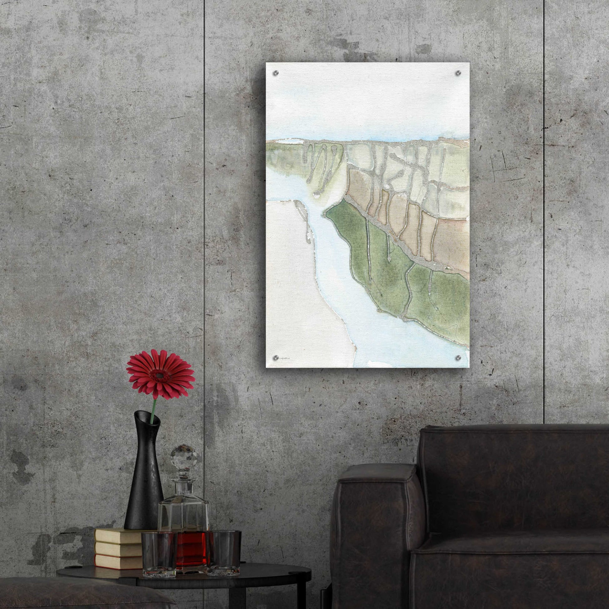 Epic Art 'Upstream' by Kamdon Kreations, Acrylic Glass Wall Art,24x36