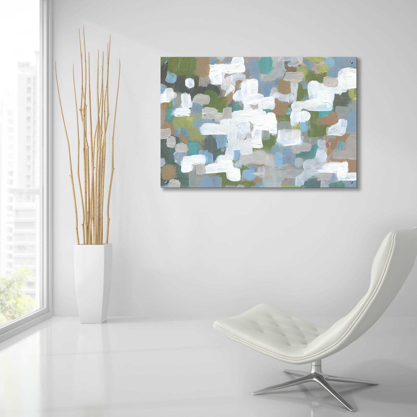 Epic Art 'Garden Lattice' by Kamdon Kreations, Acrylic Glass Wall Art,36x24