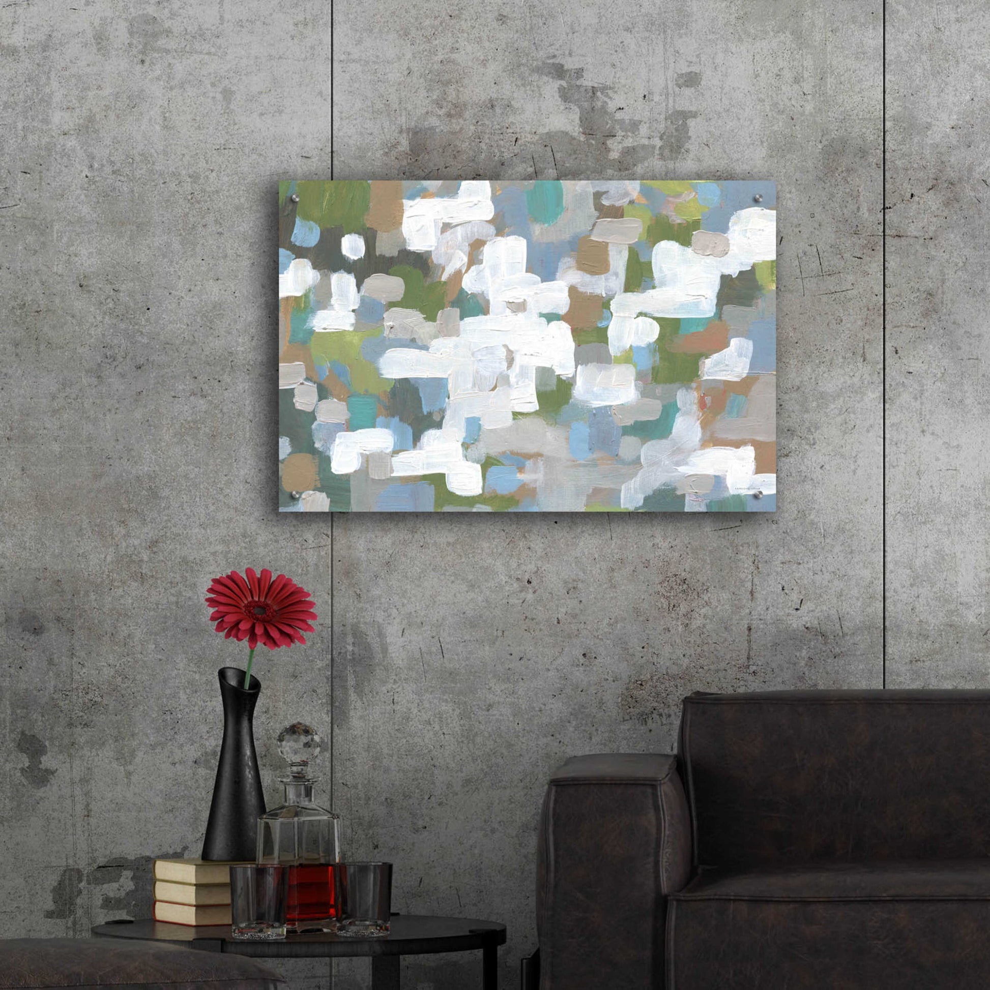 Epic Art 'Garden Lattice' by Kamdon Kreations, Acrylic Glass Wall Art,36x24