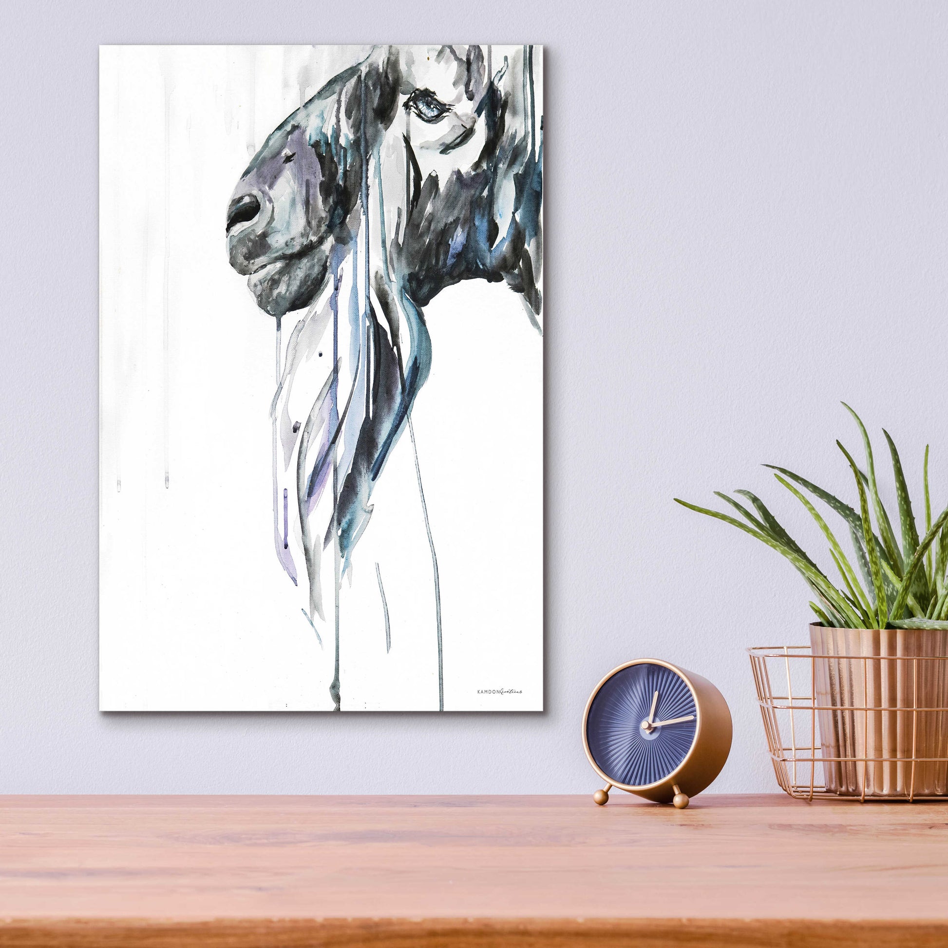 Epic Art 'Goat' by Kamdon Kreations, Acrylic Glass Wall Art,12x16