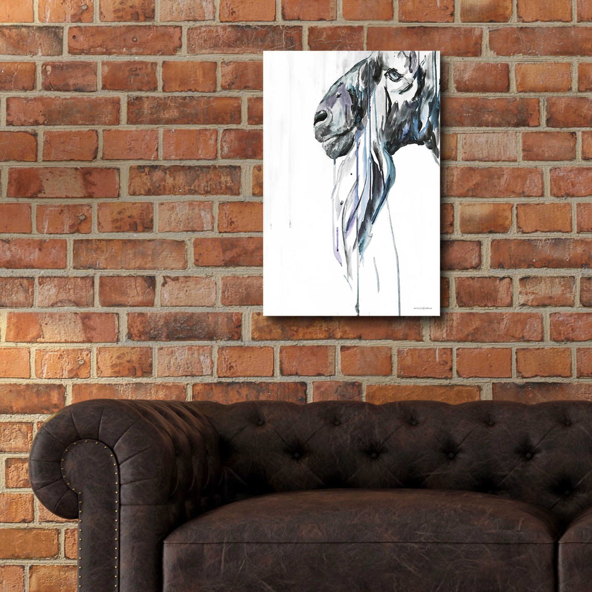 Epic Art 'Goat' by Kamdon Kreations, Acrylic Glass Wall Art,16x24