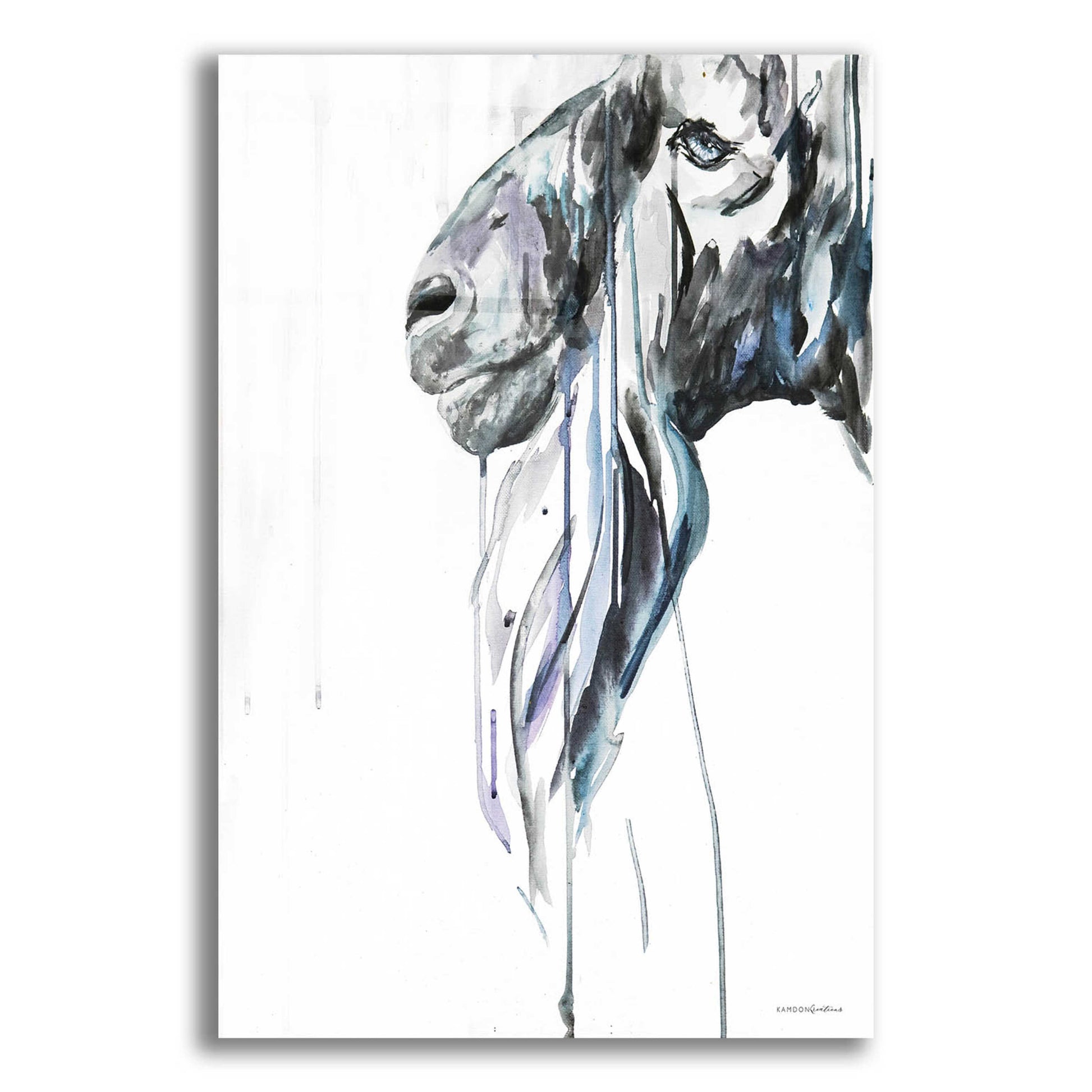 Epic Art 'Goat' by Kamdon Kreations, Acrylic Glass Wall Art