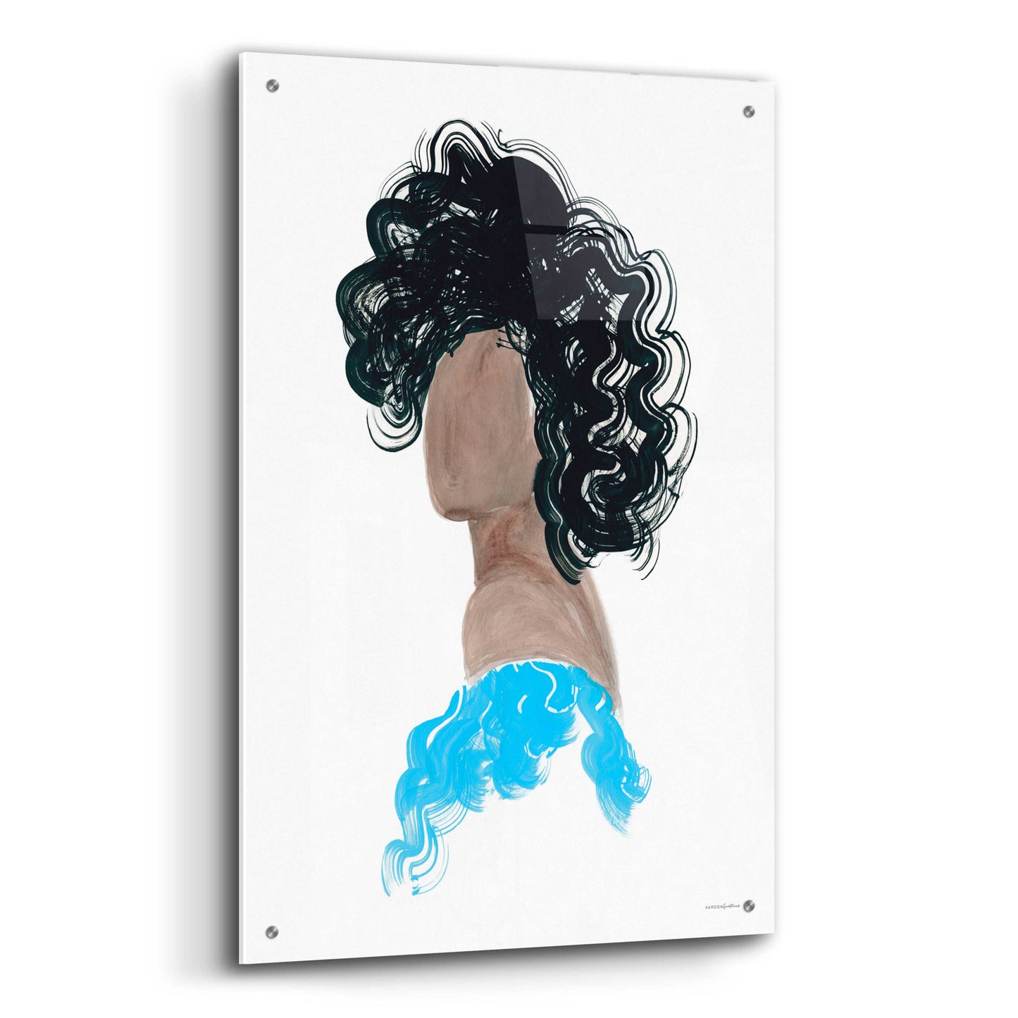 Epic Art 'Sunday Blue Dress' by Kamdon Kreations, Acrylic Glass Wall Art,24x36