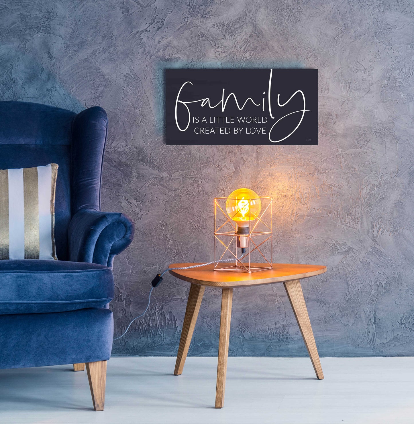 Epic Art 'Family Is…' by Lux + Me Designs, Acrylic Glass Wall Art,24x12