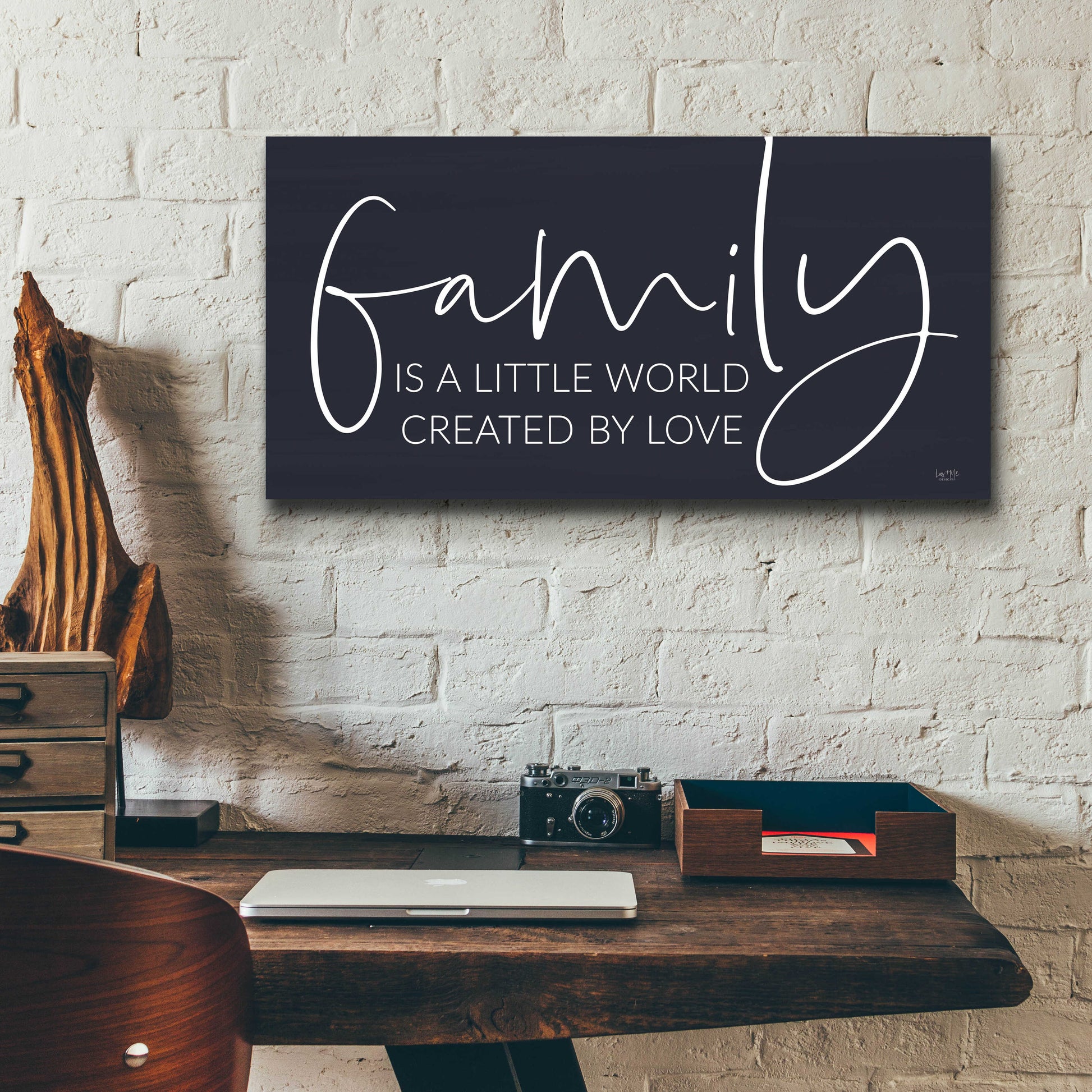 Epic Art 'Family Is…' by Lux + Me Designs, Acrylic Glass Wall Art,24x12