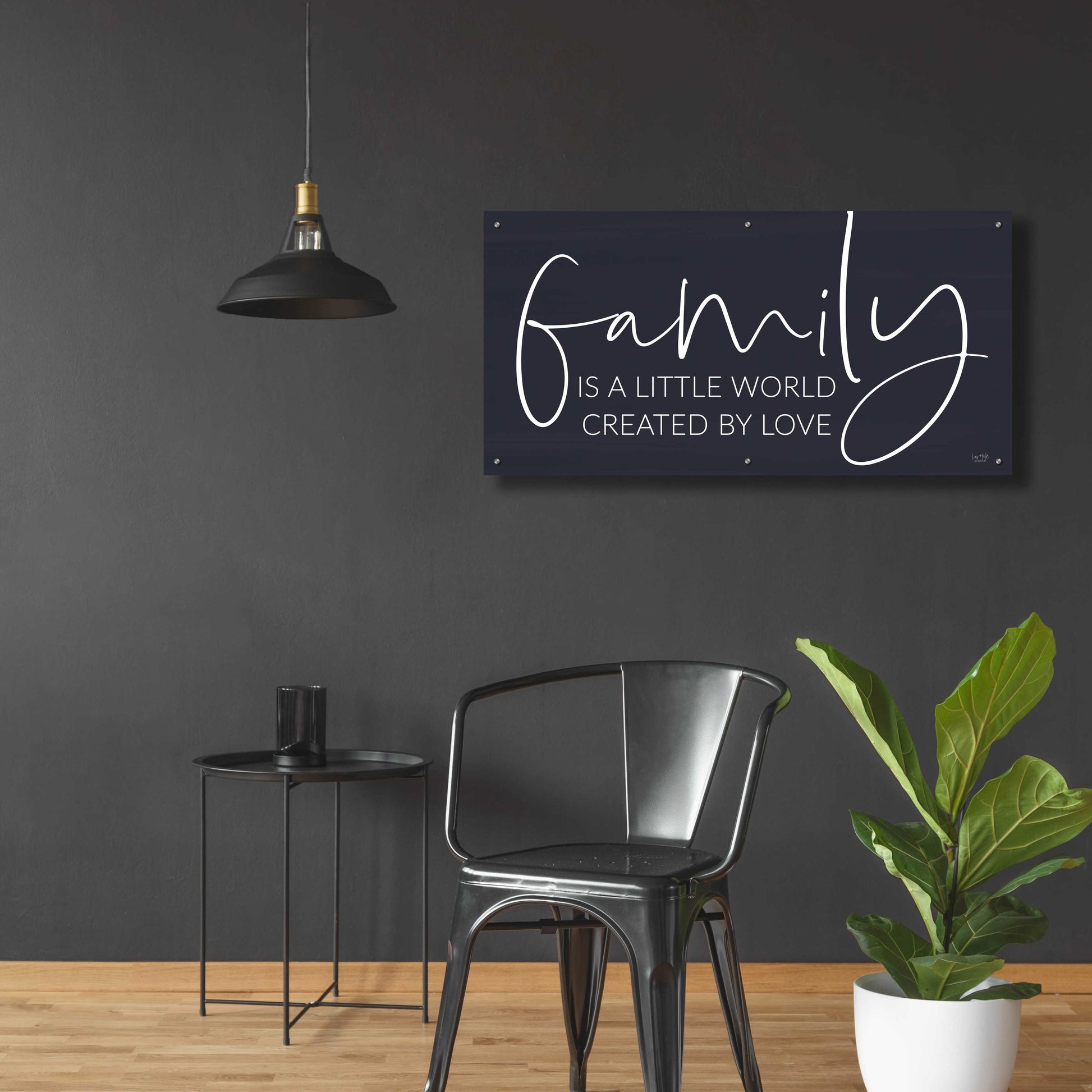 Epic Art 'Family Is…' by Lux + Me Designs, Acrylic Glass Wall Art,48x24