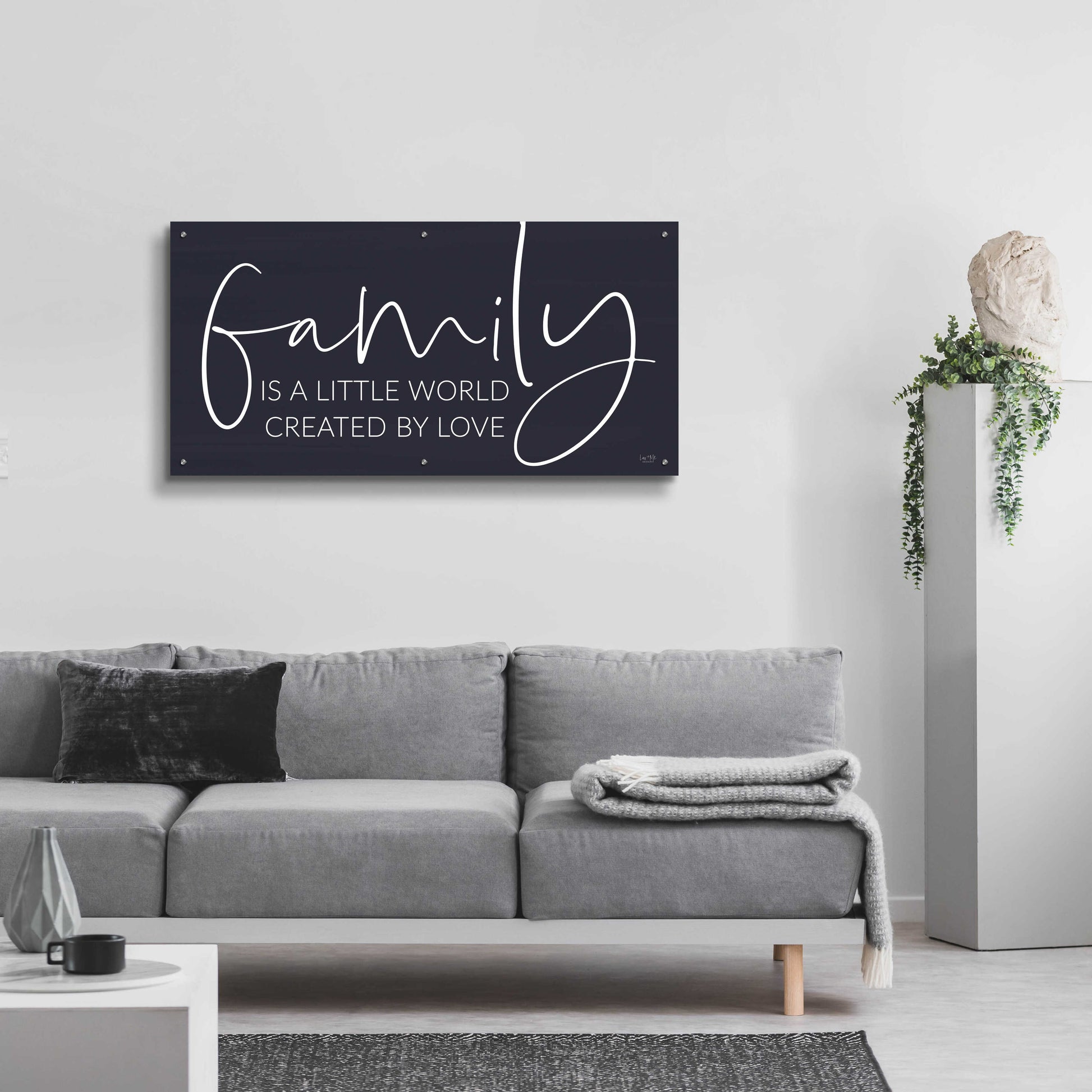 Epic Art 'Family Is…' by Lux + Me Designs, Acrylic Glass Wall Art,48x24