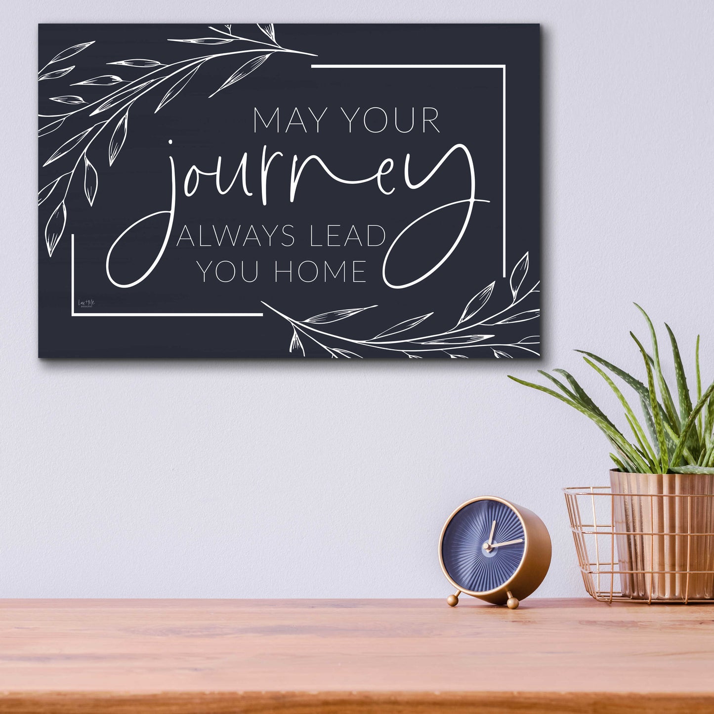 Epic Art 'May Your Journey Lead Home' by Lux + Me Designs, Acrylic Glass Wall Art,16x12