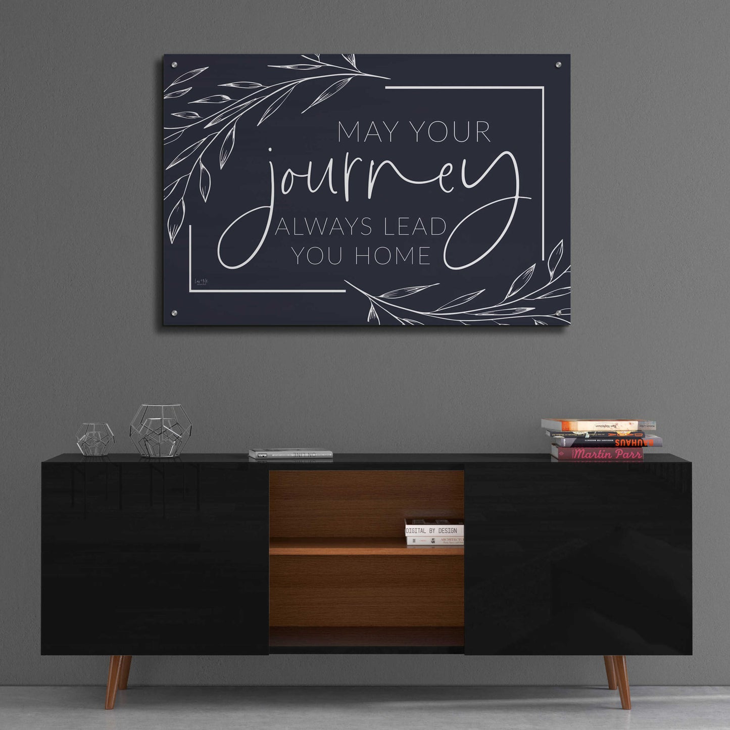 Epic Art 'May Your Journey Lead Home' by Lux + Me Designs, Acrylic Glass Wall Art,36x24