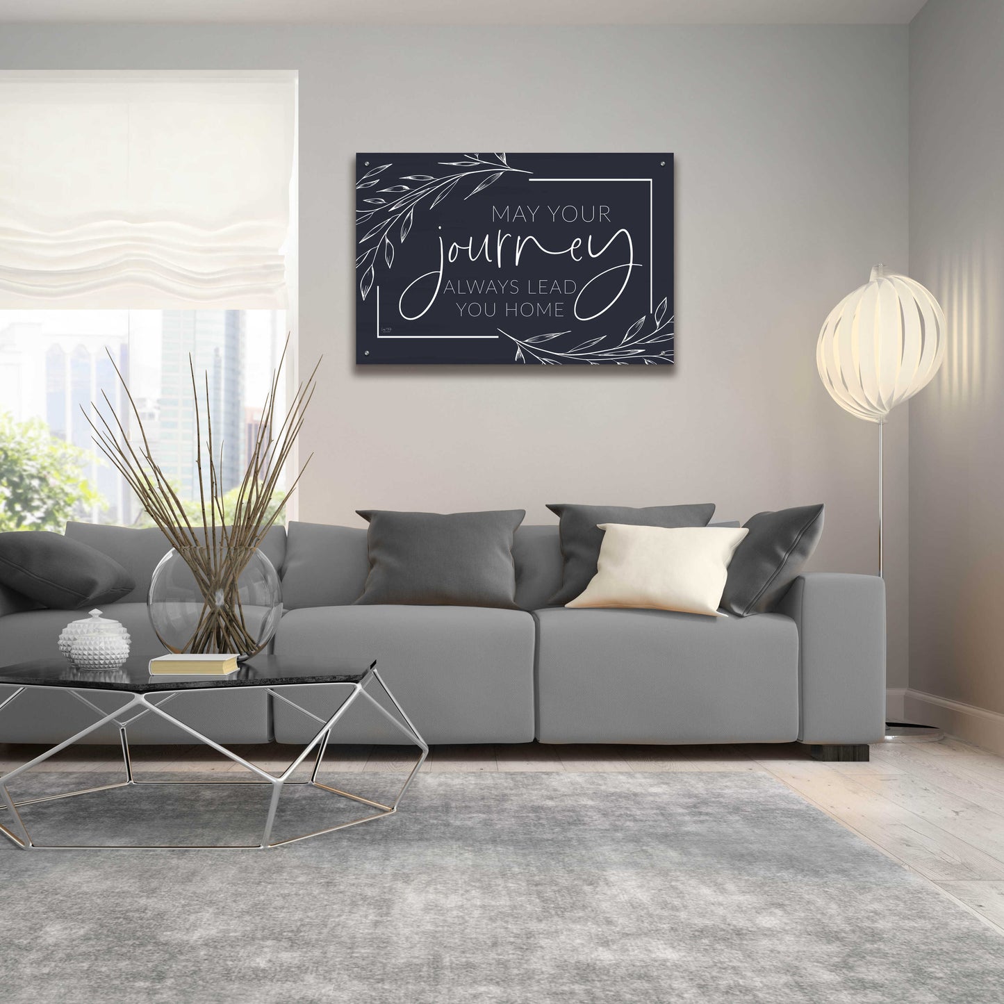 Epic Art 'May Your Journey Lead Home' by Lux + Me Designs, Acrylic Glass Wall Art,36x24