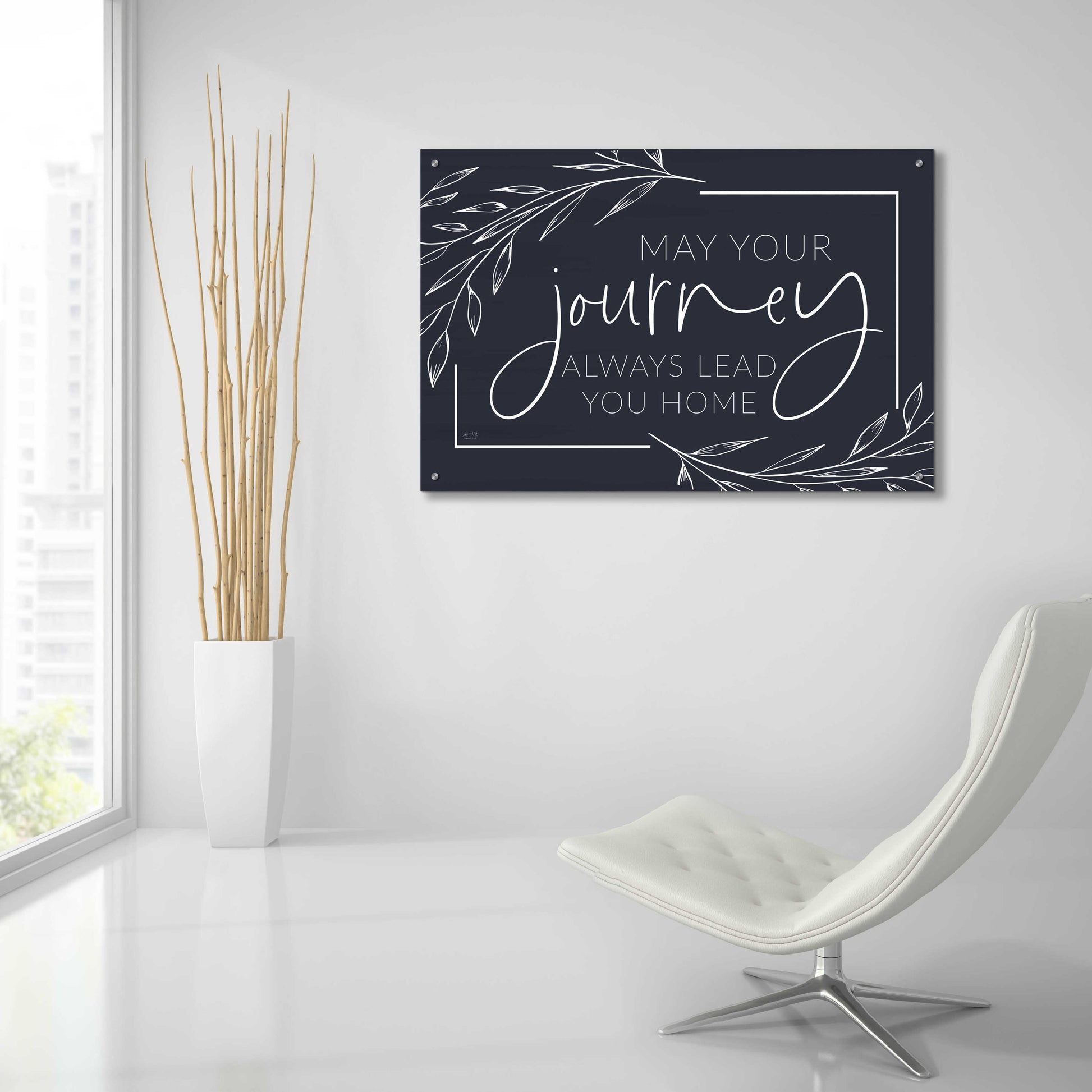 Epic Art 'May Your Journey Lead Home' by Lux + Me Designs, Acrylic Glass Wall Art,36x24