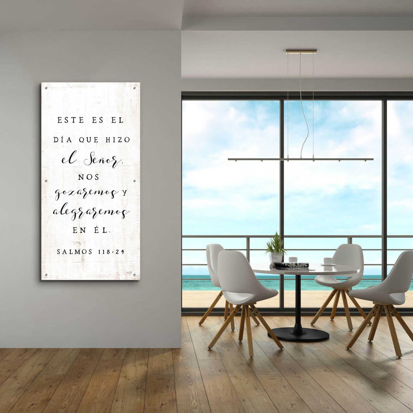 Epic Art 'Psalm 118.24 Spanish' by Lux + Me Designs, Acrylic Glass Wall Art,24x48