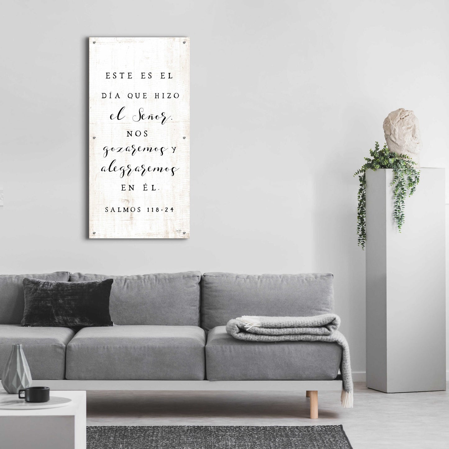 Epic Art 'Psalm 118.24 Spanish' by Lux + Me Designs, Acrylic Glass Wall Art,24x48