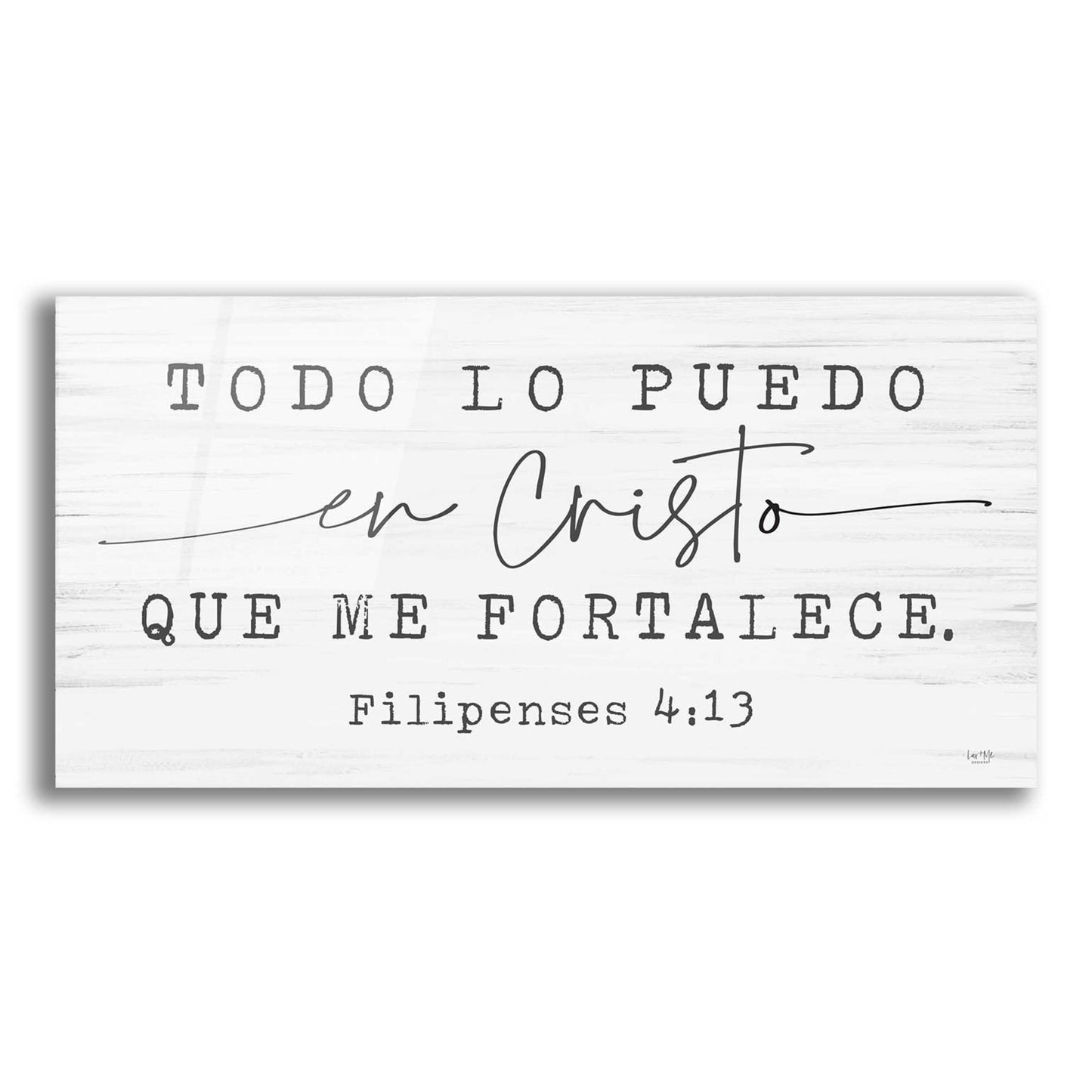 Epic Art 'Philippians 4.13 Spanish' by Lux + Me Designs, Acrylic Glass Wall Art