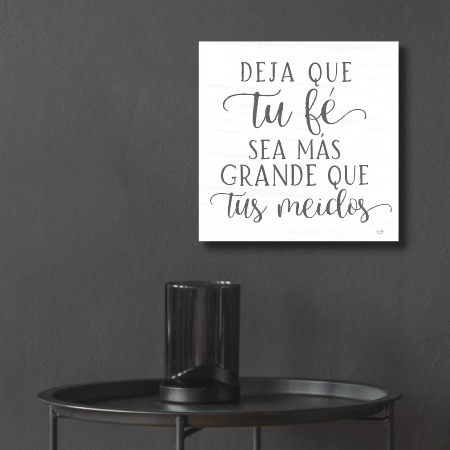 Epic Art 'Let Your Faith Be Bigger Than Your Fears' by Lux + Me Designs, Acrylic Glass Wall Art,12x12