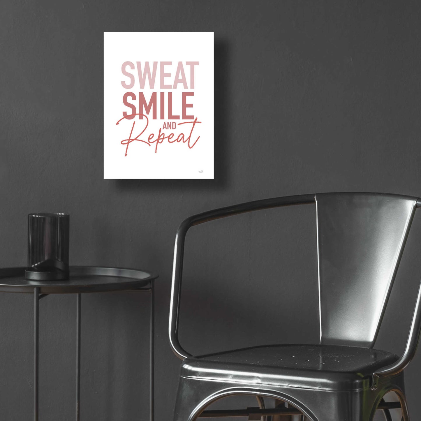 Epic Art 'Sweat, Smile and Repeat' by Lux + Me Designs, Acrylic Glass Wall Art,12x16