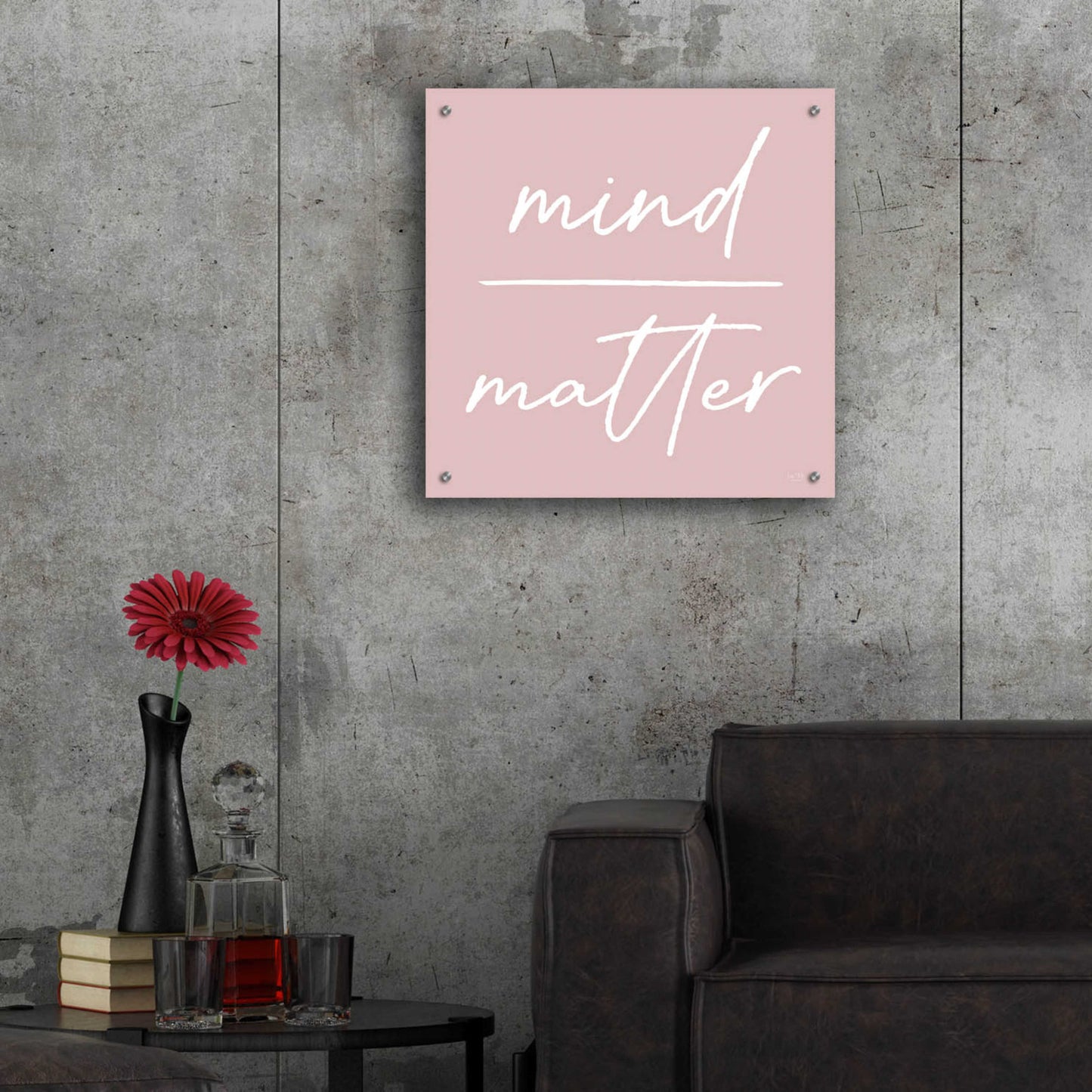 Epic Art 'Mind Over Matter' by Lux + Me Designs, Acrylic Glass Wall Art,24x24