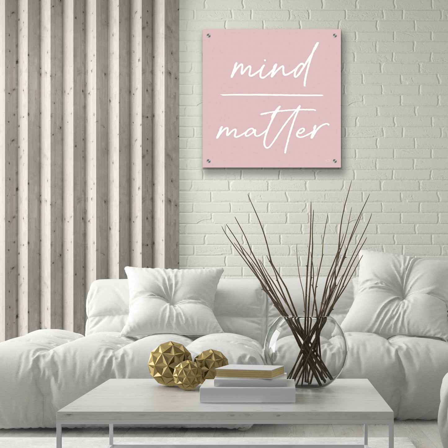 Epic Art 'Mind Over Matter' by Lux + Me Designs, Acrylic Glass Wall Art,24x24