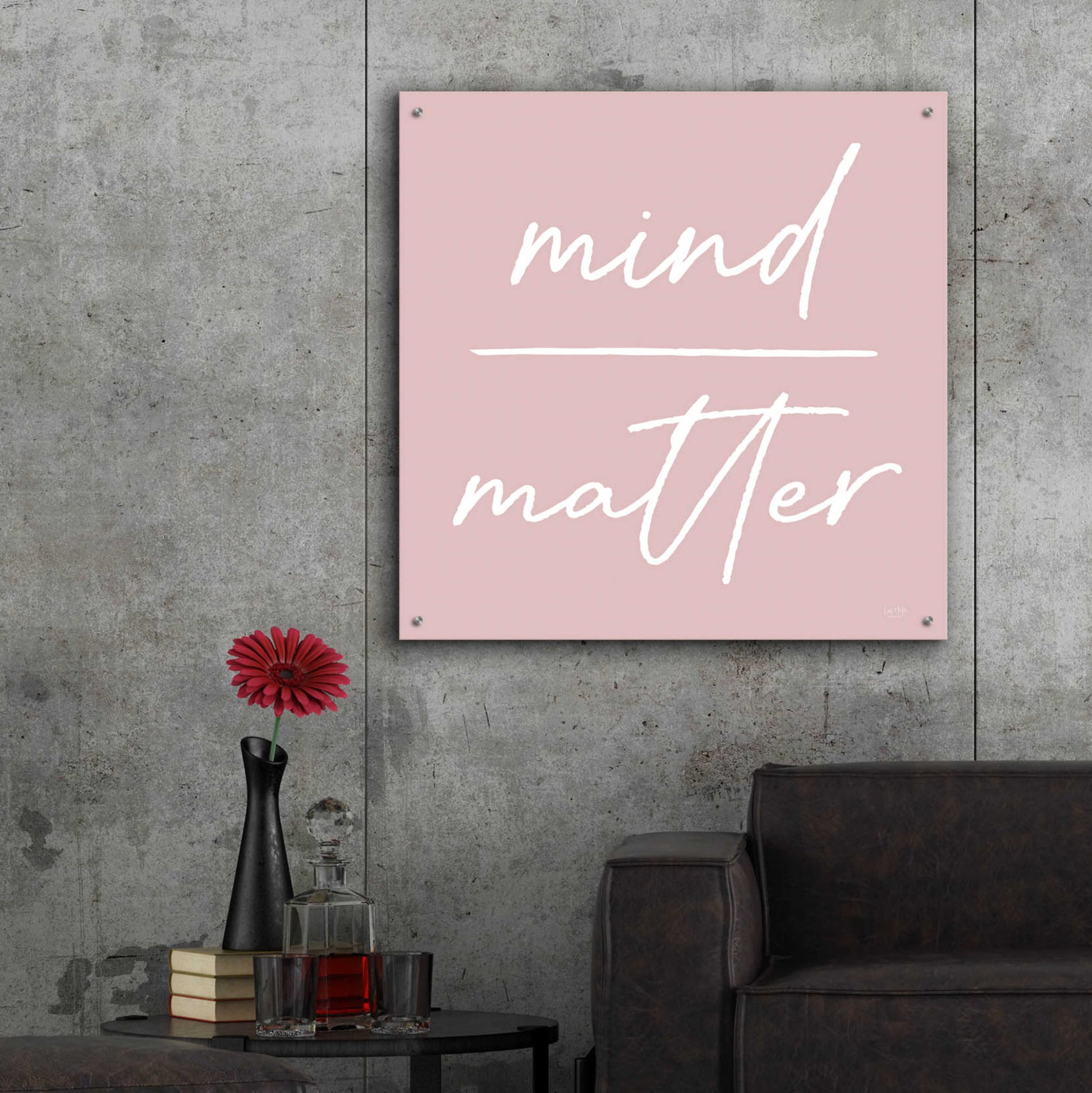 Epic Art 'Mind Over Matter' by Lux + Me Designs, Acrylic Glass Wall Art,36x36