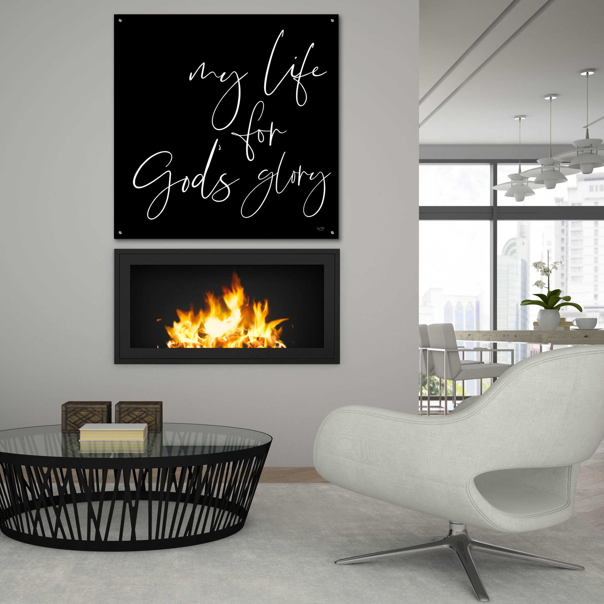 Epic Art 'God's Glory' by Lux + Me Designs, Acrylic Glass Wall Art,36x36