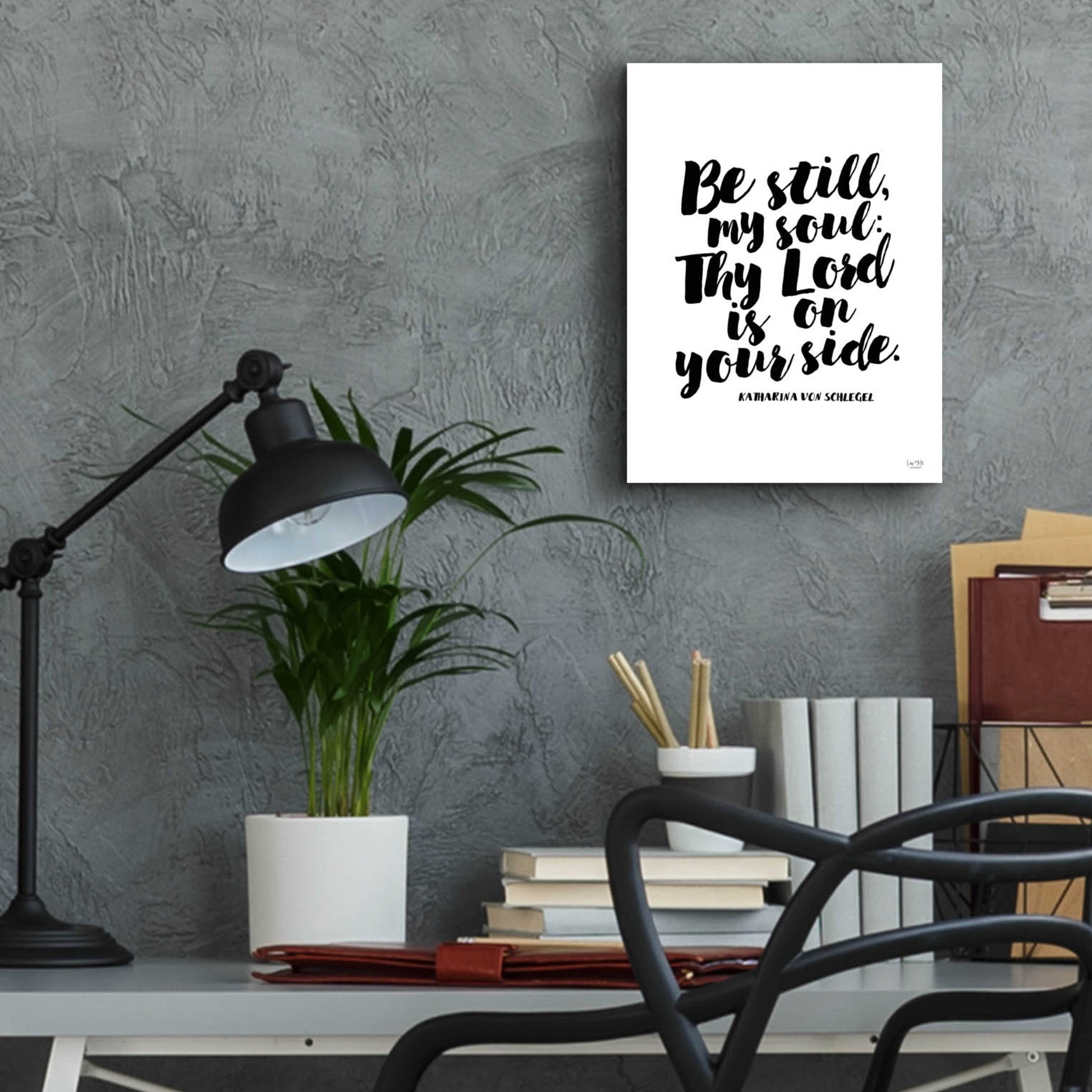 Epic Art 'Be Still my Soul' by Lux + Me Designs, Acrylic Glass Wall Art,12x16