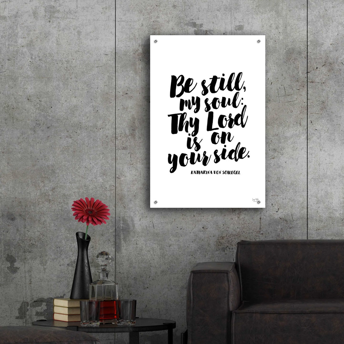 Epic Art 'Be Still my Soul' by Lux + Me Designs, Acrylic Glass Wall Art,24x36