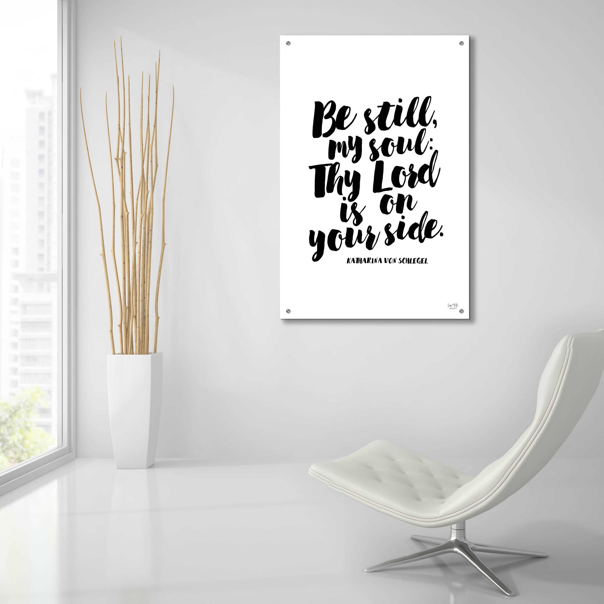 Epic Art 'Be Still my Soul' by Lux + Me Designs, Acrylic Glass Wall Art,24x36