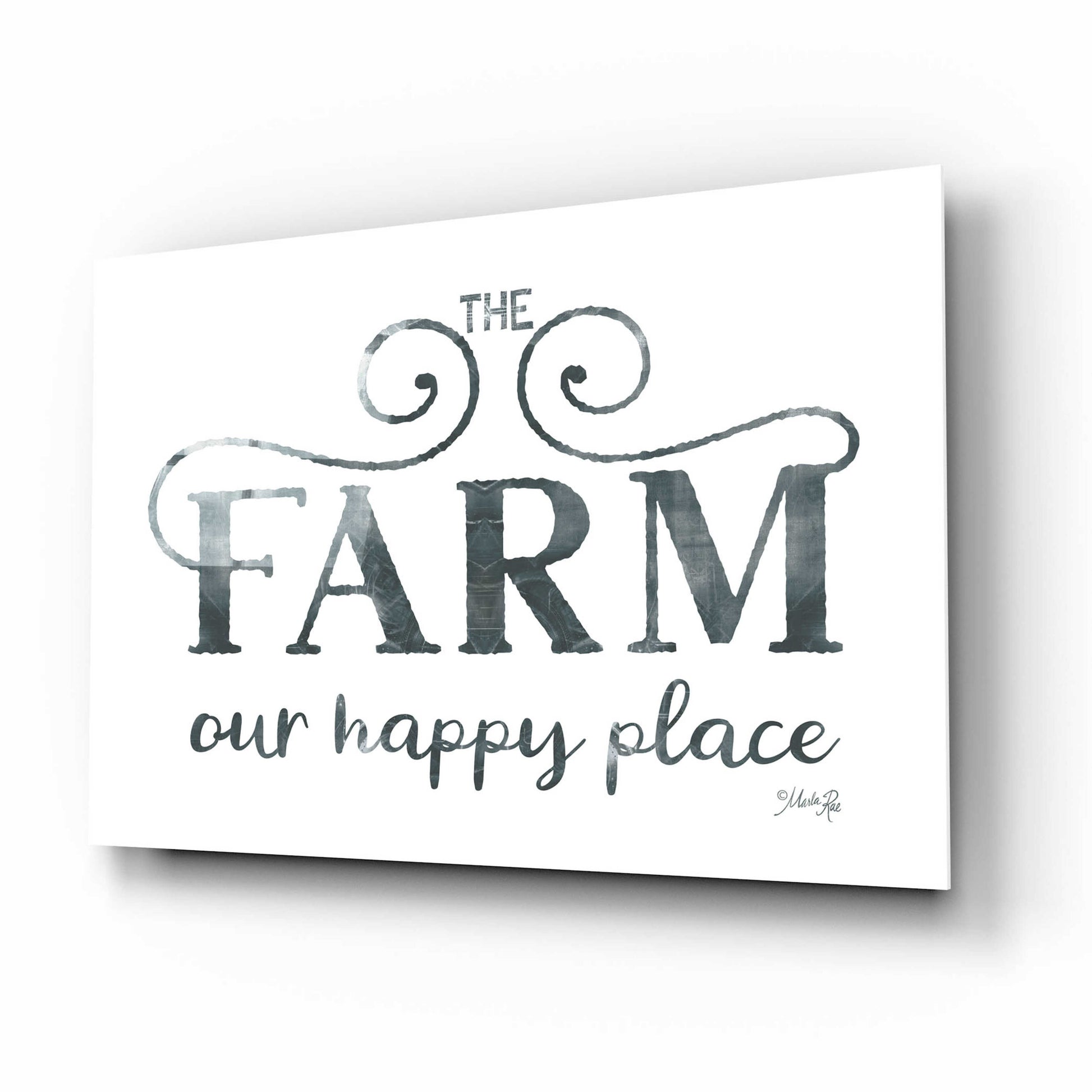 Epic Art 'The Farm - Our Happy Place' by Marla Rae, Acrylic Glass Wall Art,16x12